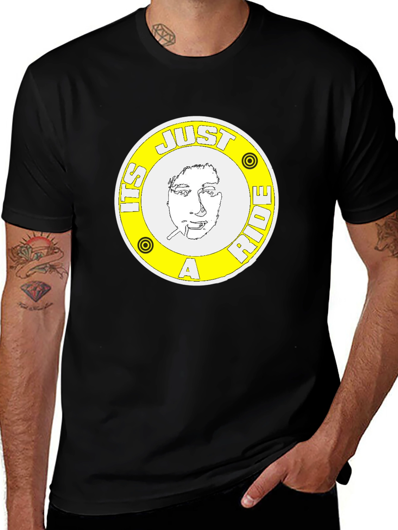 Bill Hicks 'Just A Ride' Black T-Shirt
