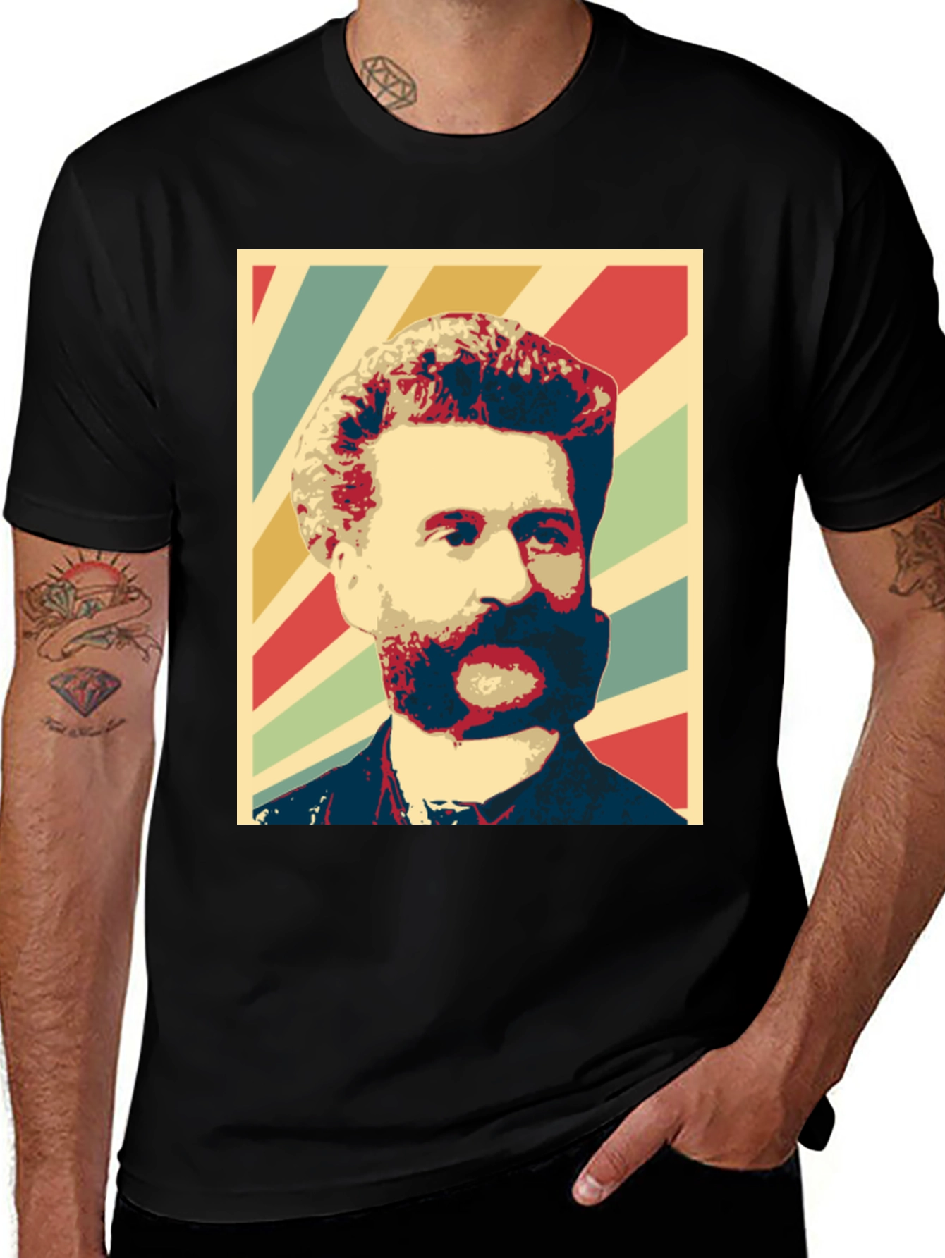 Variant 15 of Retro Man Portrait Graphic T-Shirt