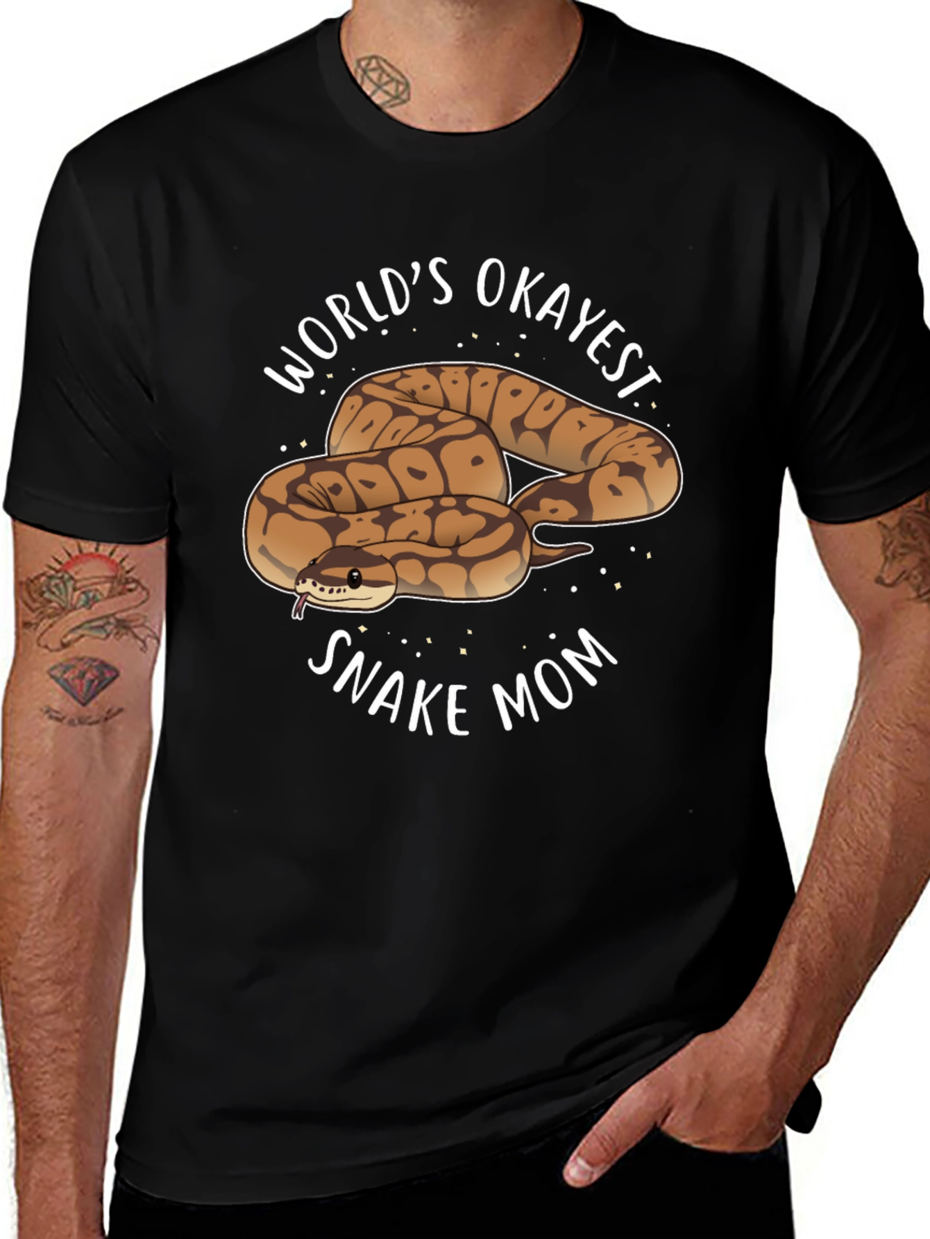 World's Okayest Snake Mom T-Shirt