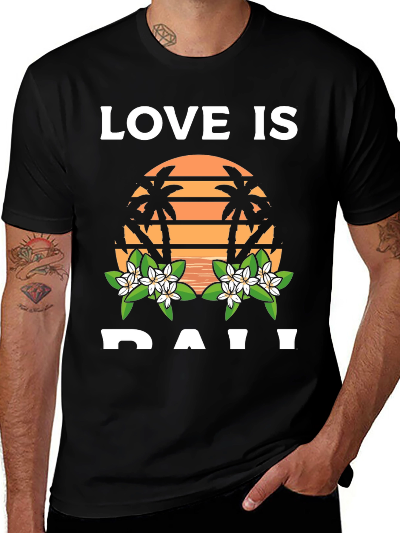 Variant 16 of Love is Daii T-Shirt - Black