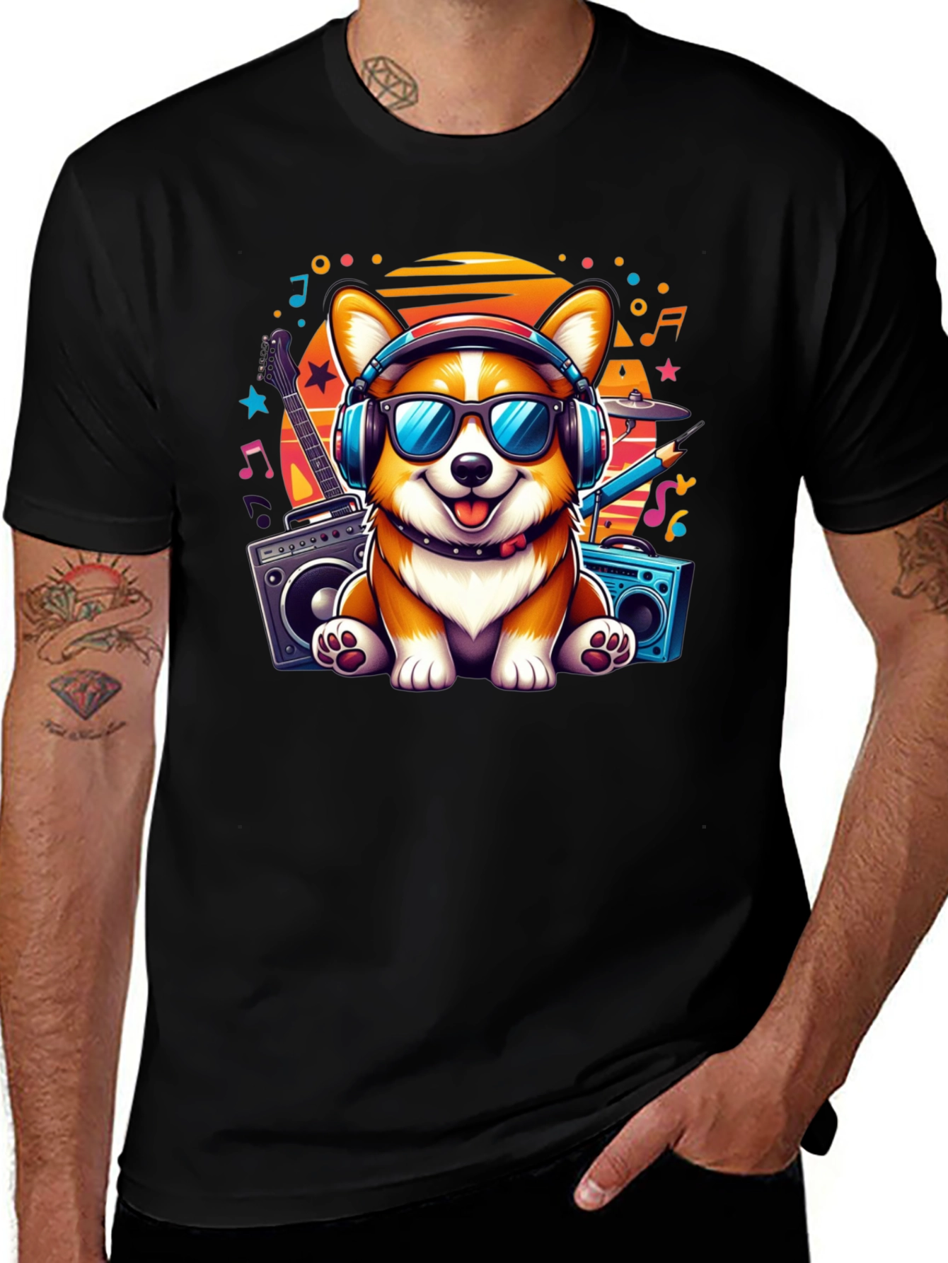 Variant 30 of DJ Corgi Graphic Tee