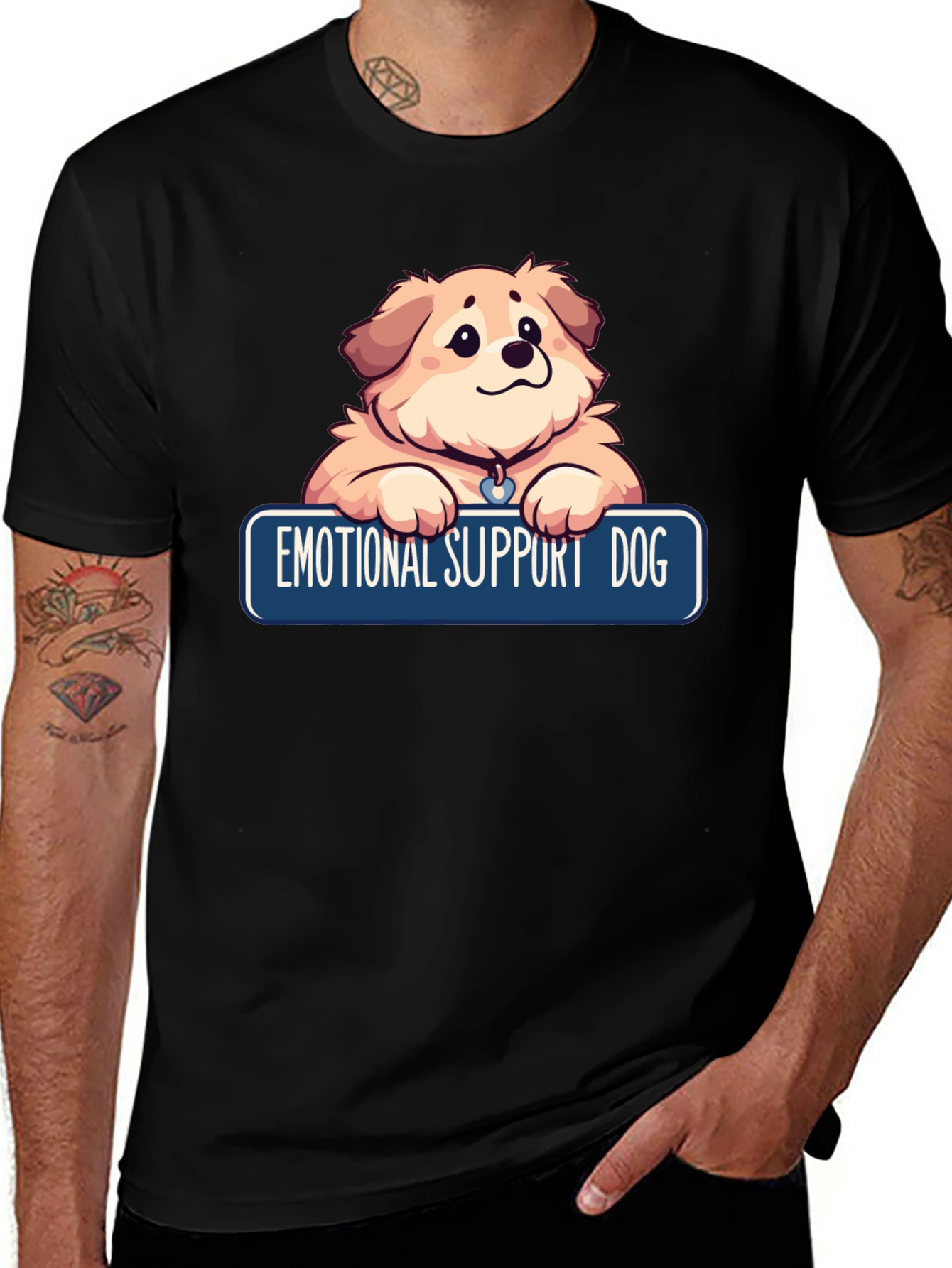 Variant 6 of Emotional Support Dog T-Shirt