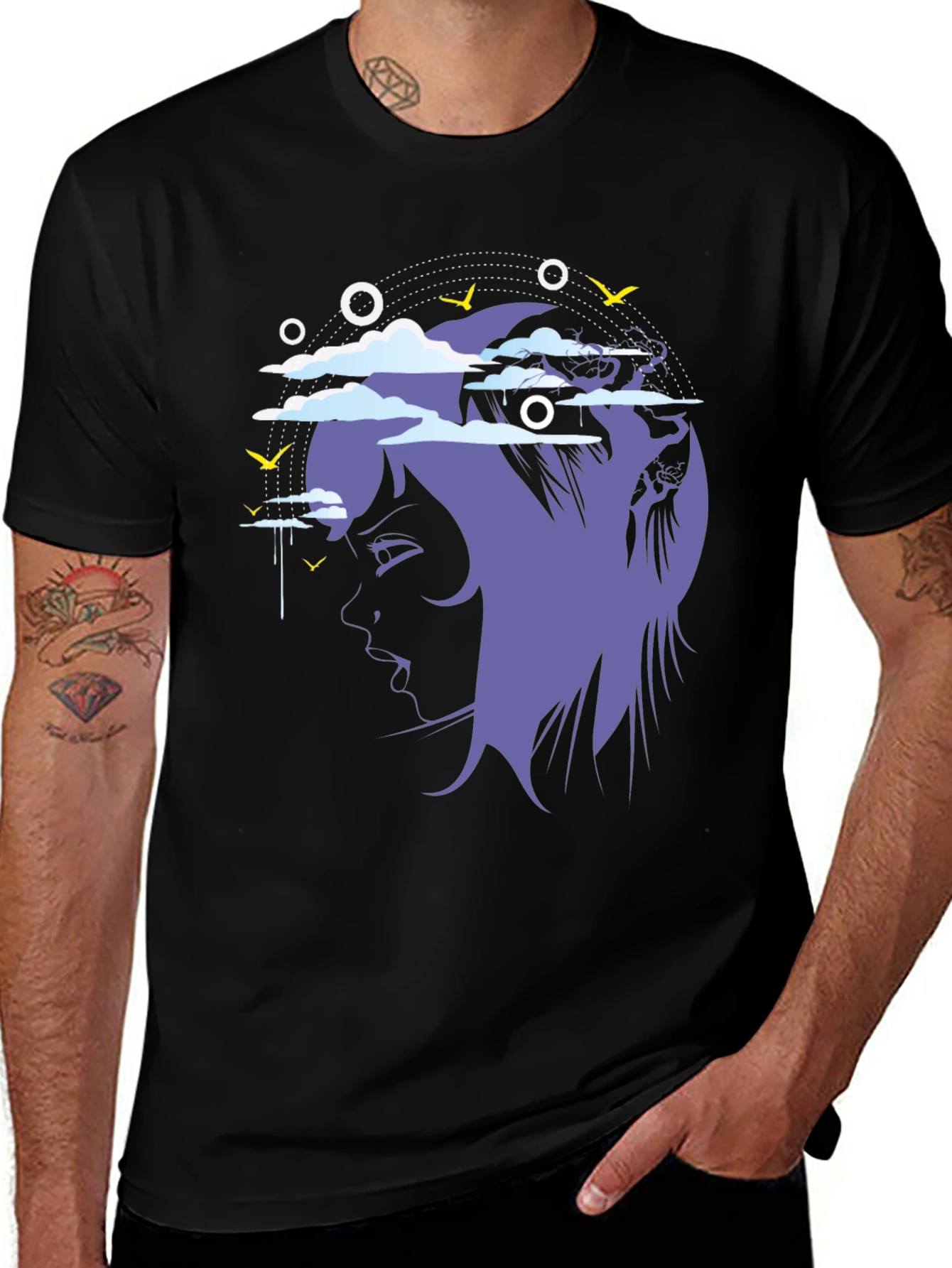 Variant 20 of Abstract Anime Face Graphic T-Shirt