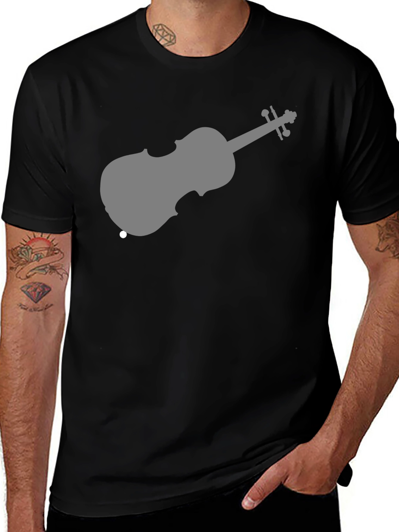 Variant 12 of Violin Graphic Tee - Classic Music T-Shirt