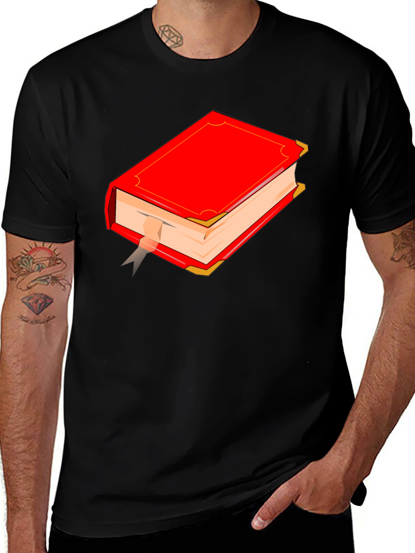 Red Book Graphic T-Shirt - Classic Novel Style