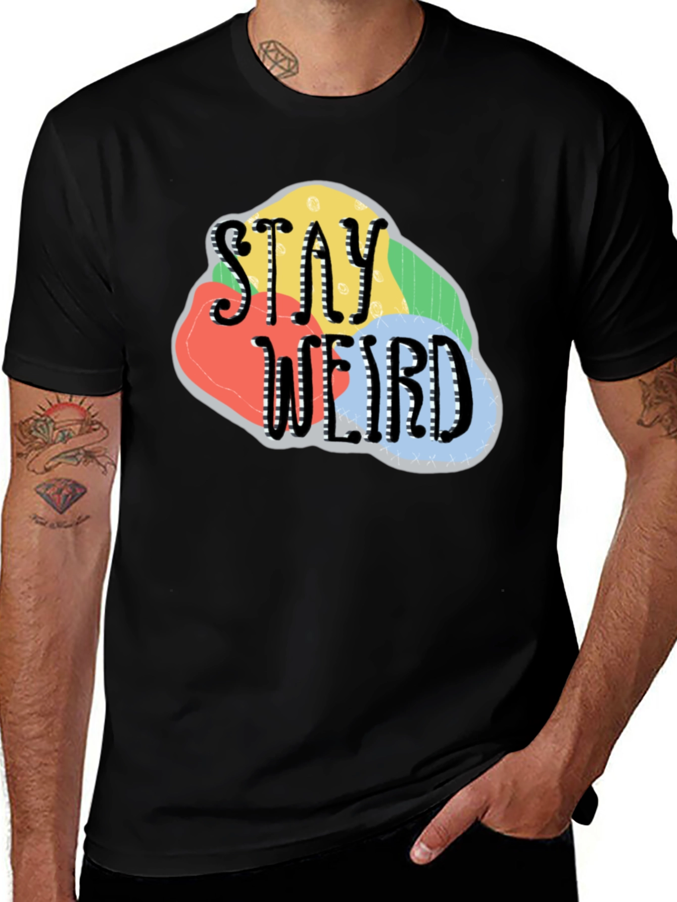 Variant 9 of Stay Weird Graphic T-Shirt - Unique Design