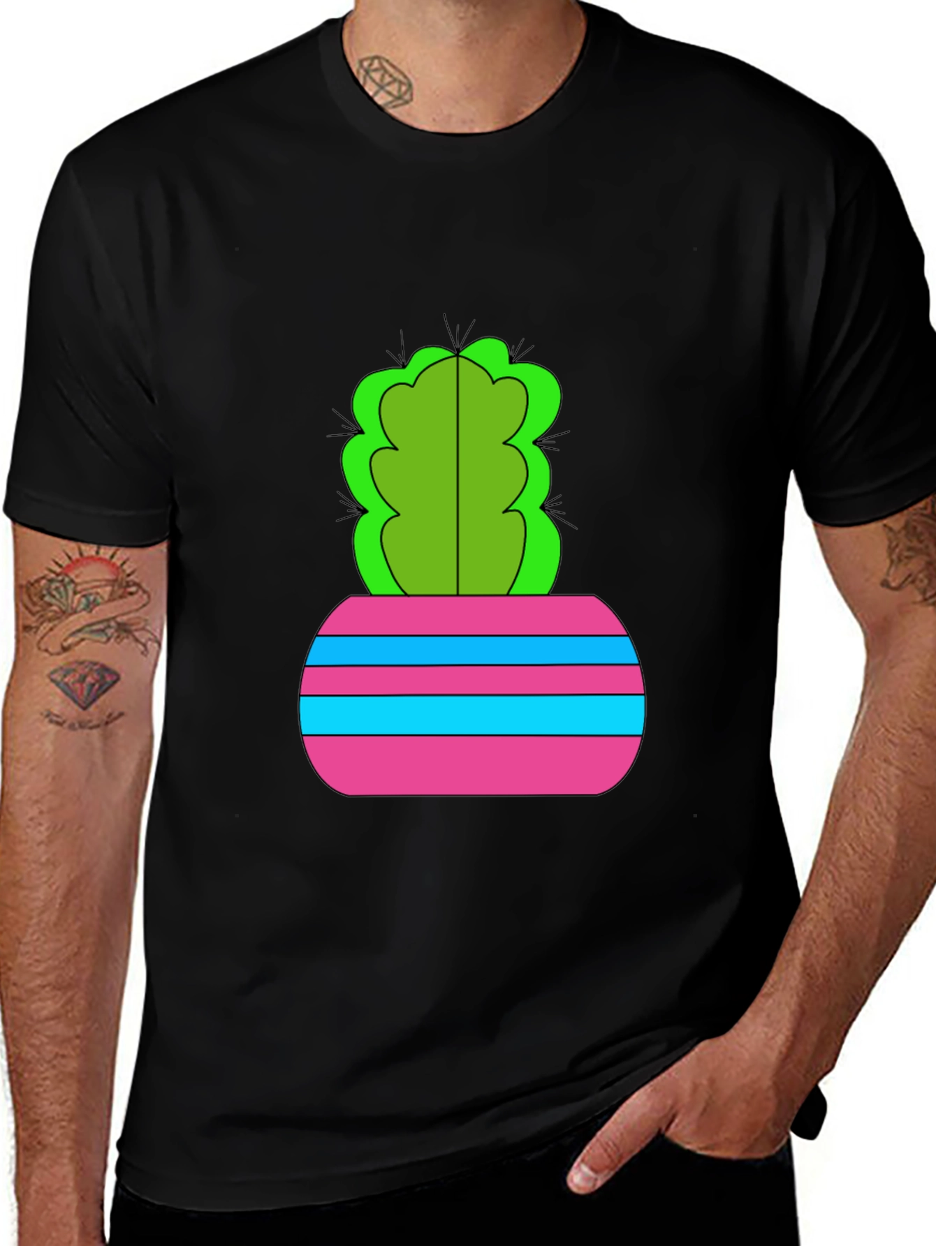 Variant 21 of Cactus in Pot Graphic T-Shirt