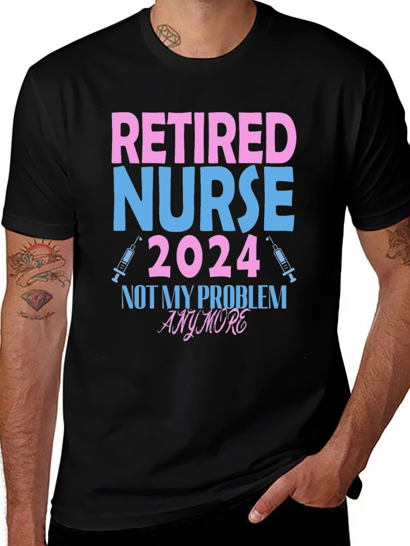 Retired Nurse 2024 T-Shirt - Funny Retirement Gift