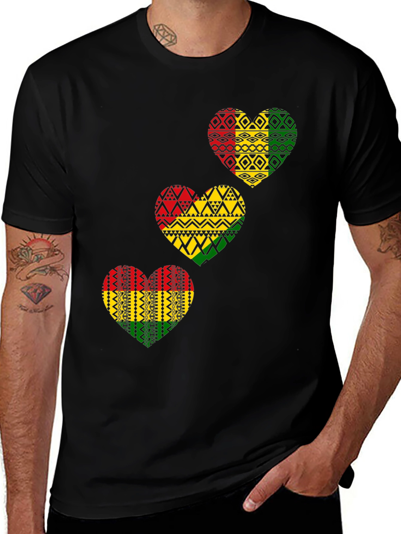 Rasta Heart T-Shirt - Reggae Love