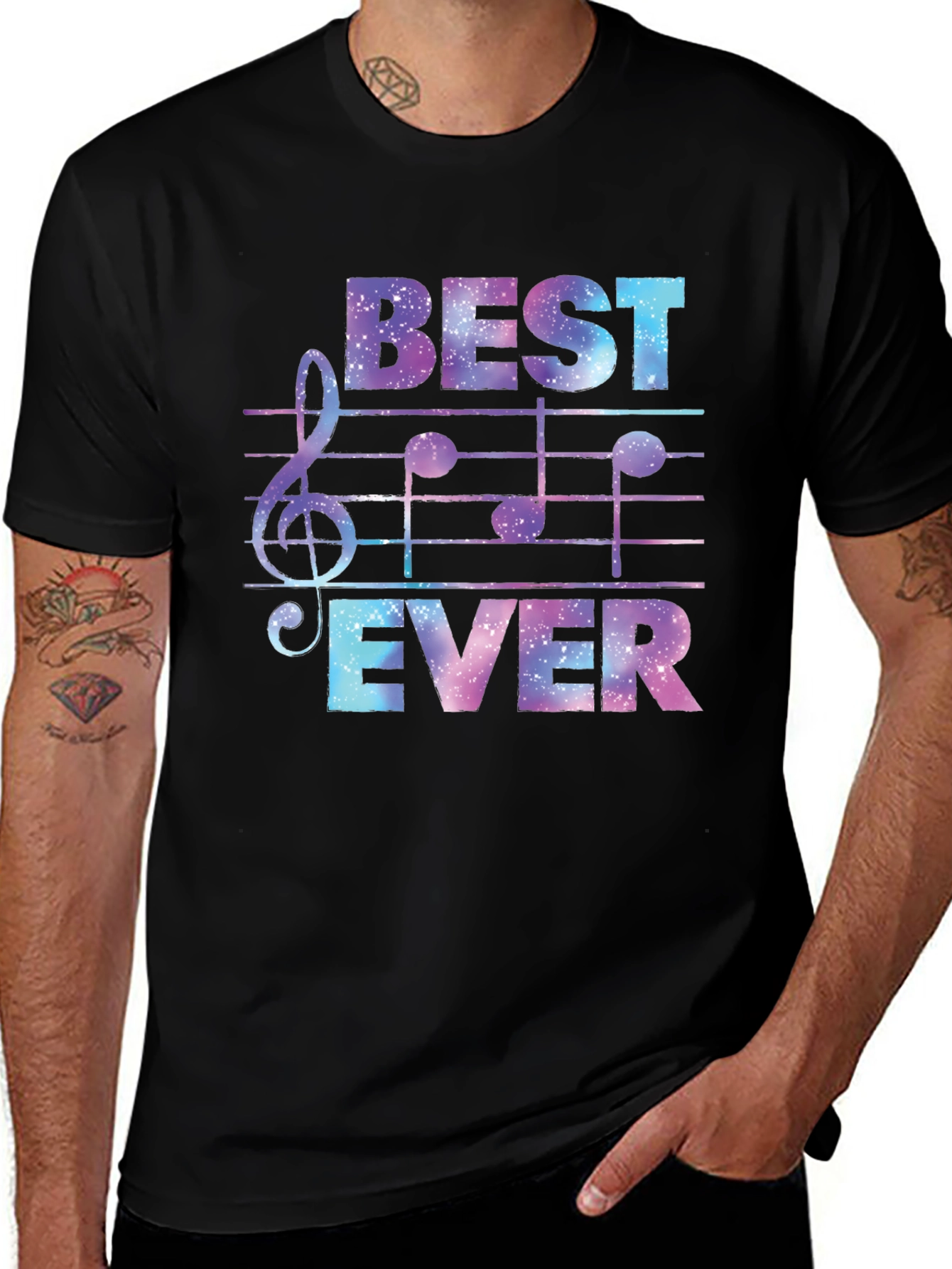 Variant 29 of Best Ever Music T-Shirt - Galaxy Design