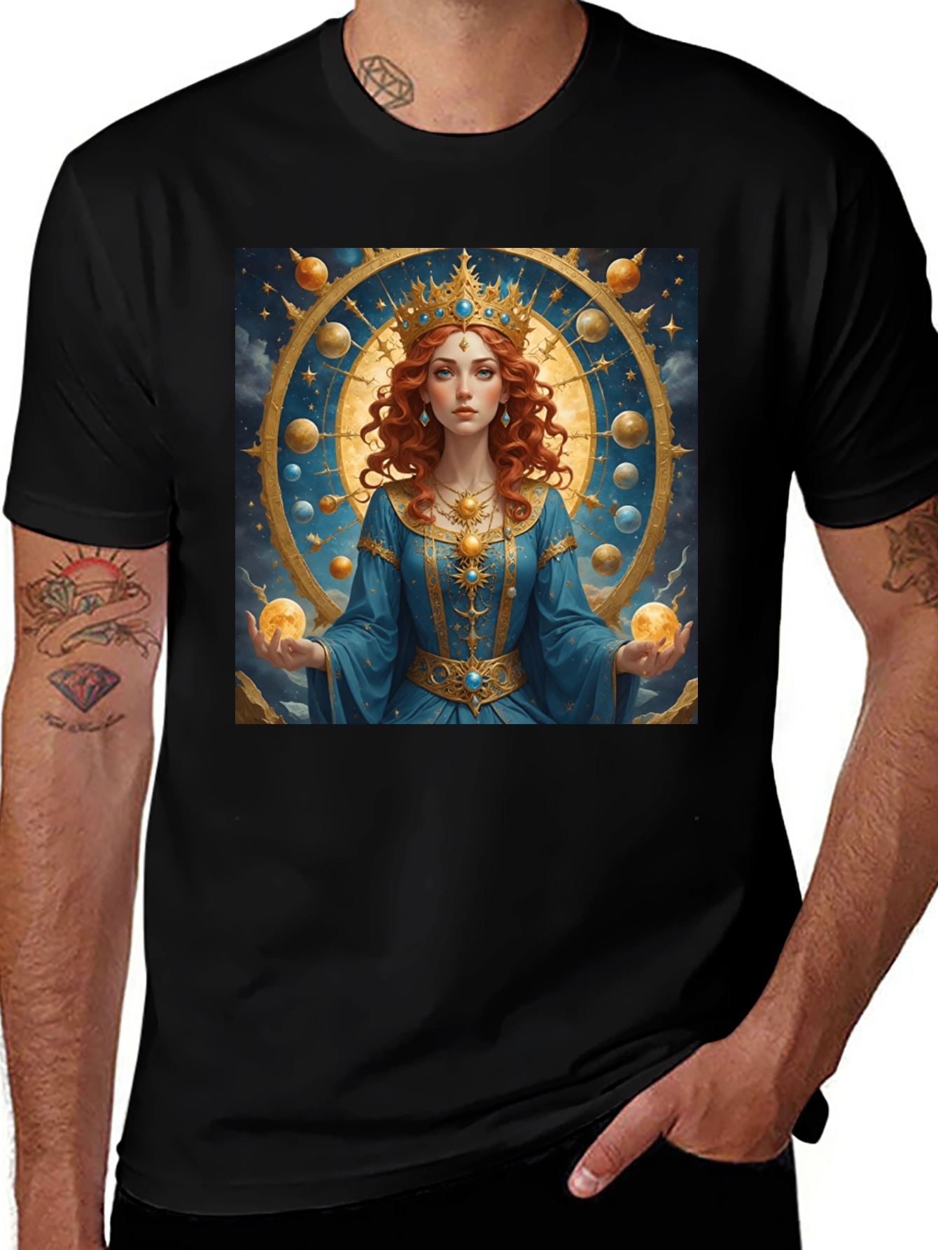 Variant 25 of Celestial Queen Graphic Tee - Mystical Fashion