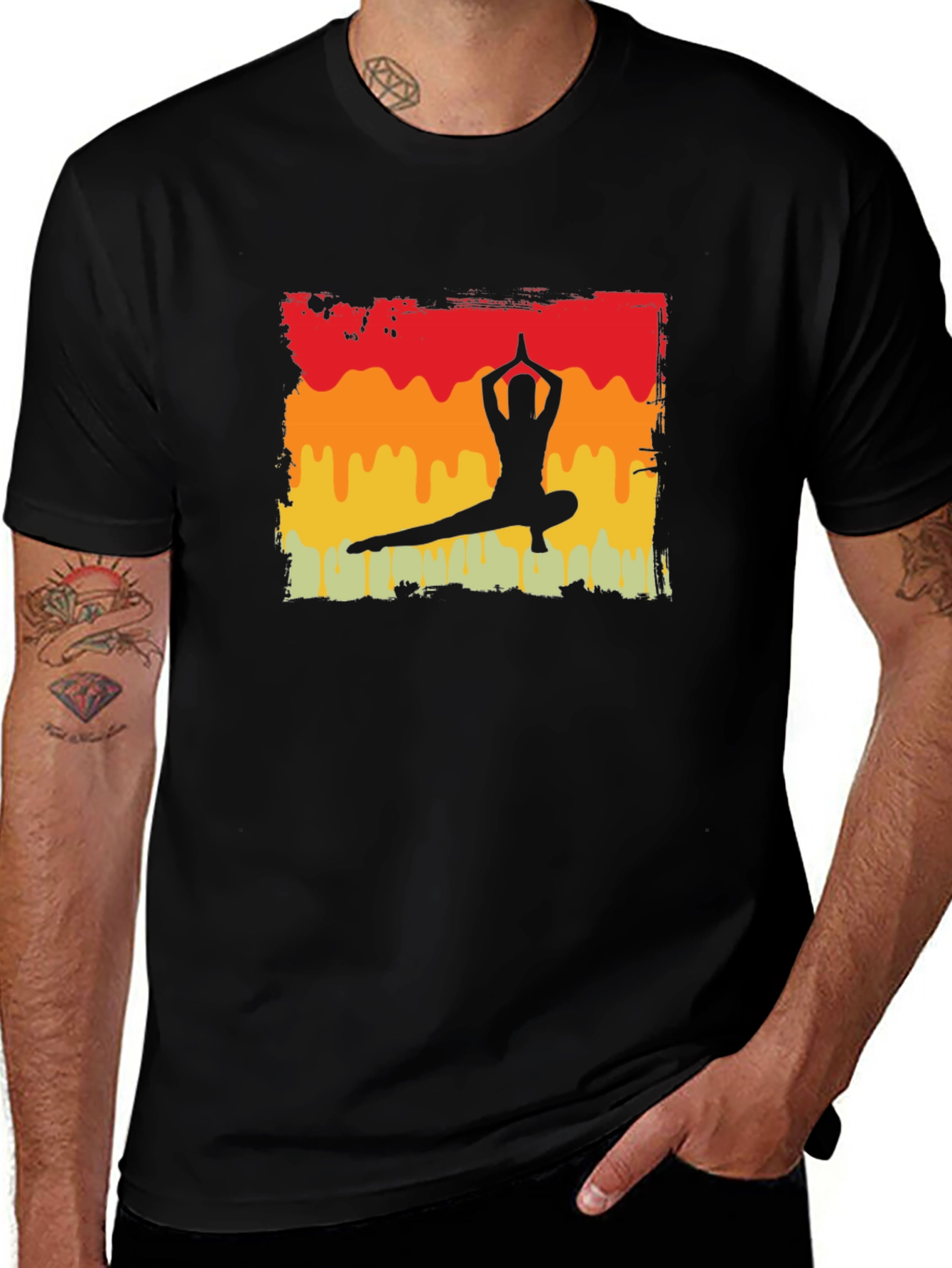 Yoga Pose Graphic T-Shirt - Relax & Meditate