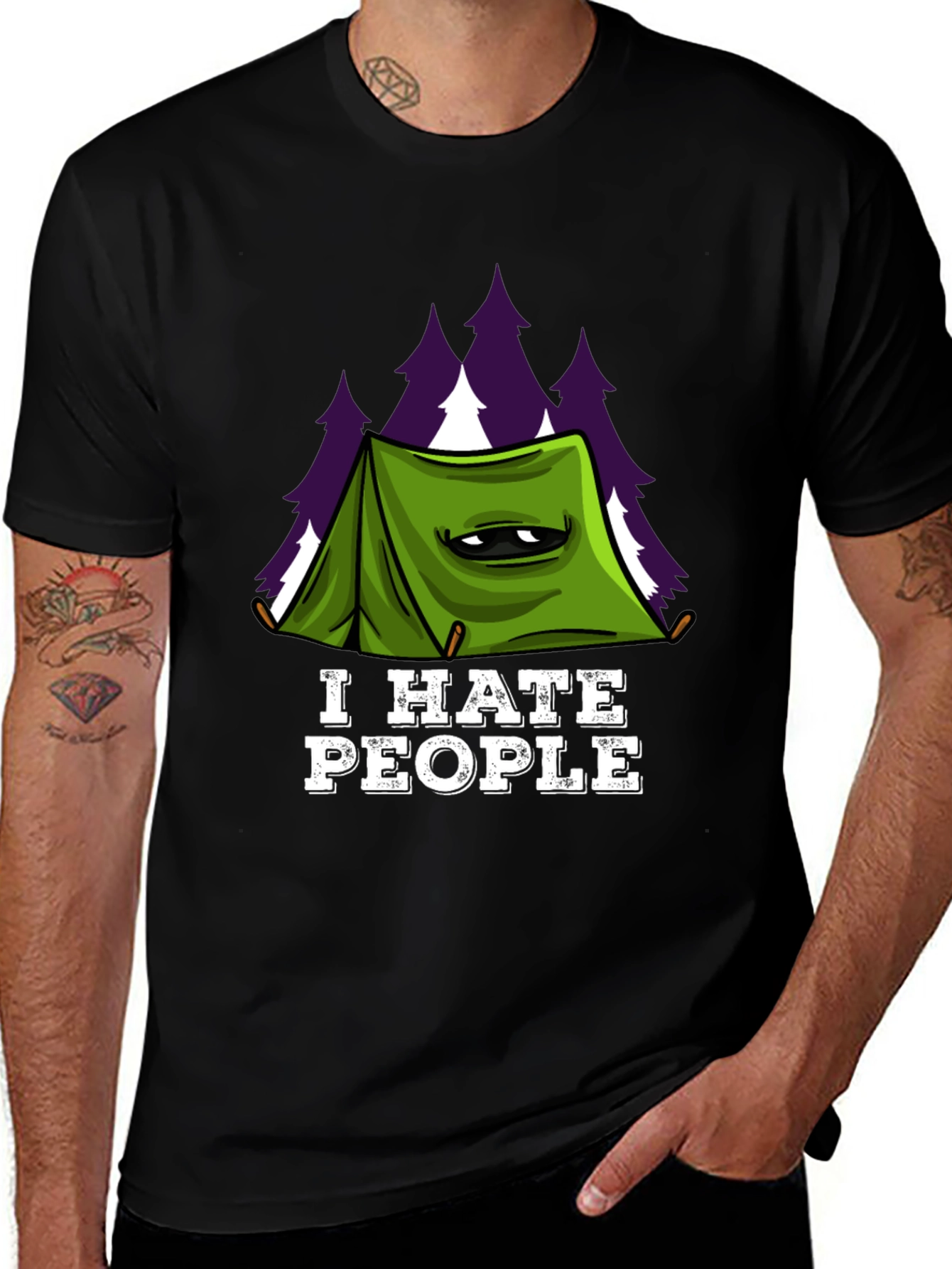 Variant 15 of I Hate People Camping T-Shirt