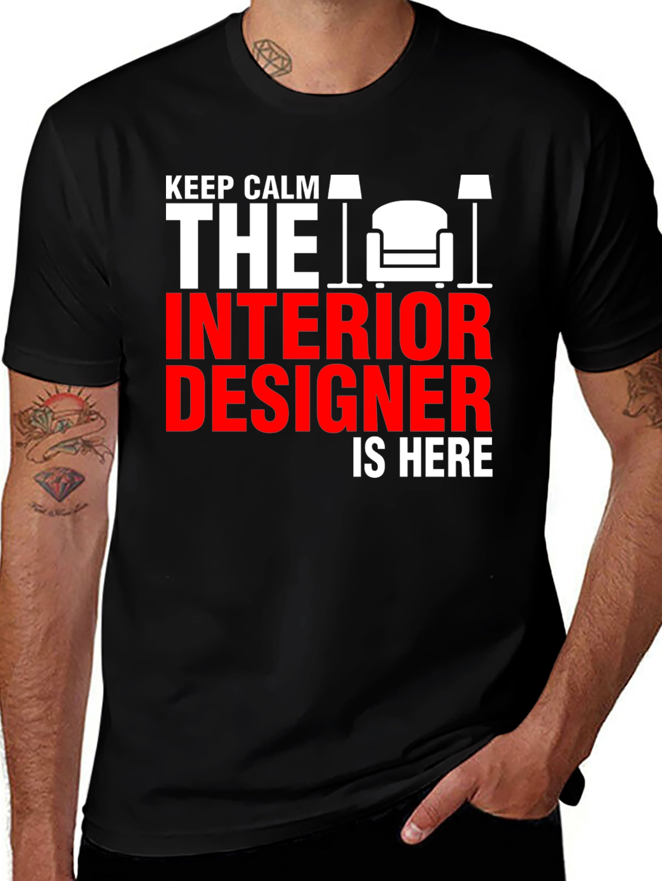 Variant 20 of Keep Calm Interior Designer T-Shirt