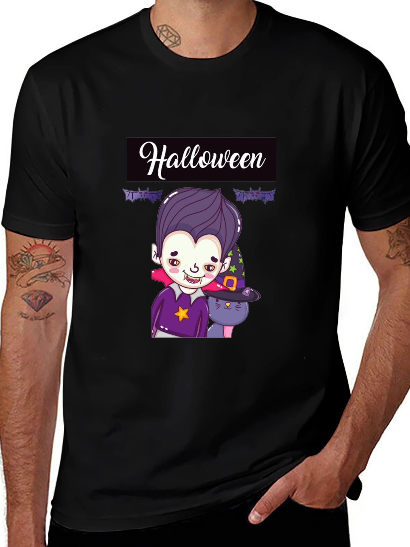 Halloween Vampire Cat T-Shirt
