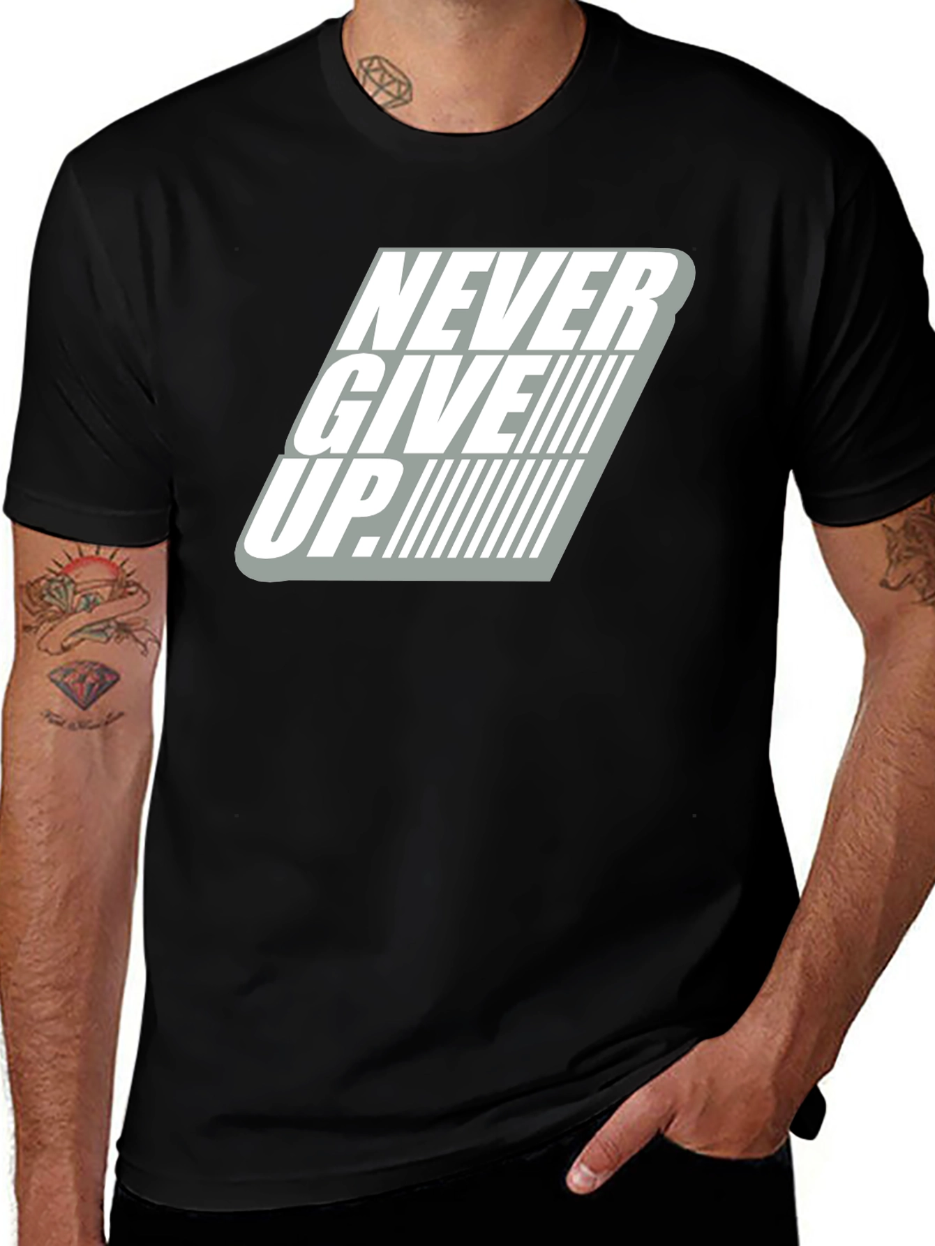 Variant 15 of Never Give Up Graphic Tee