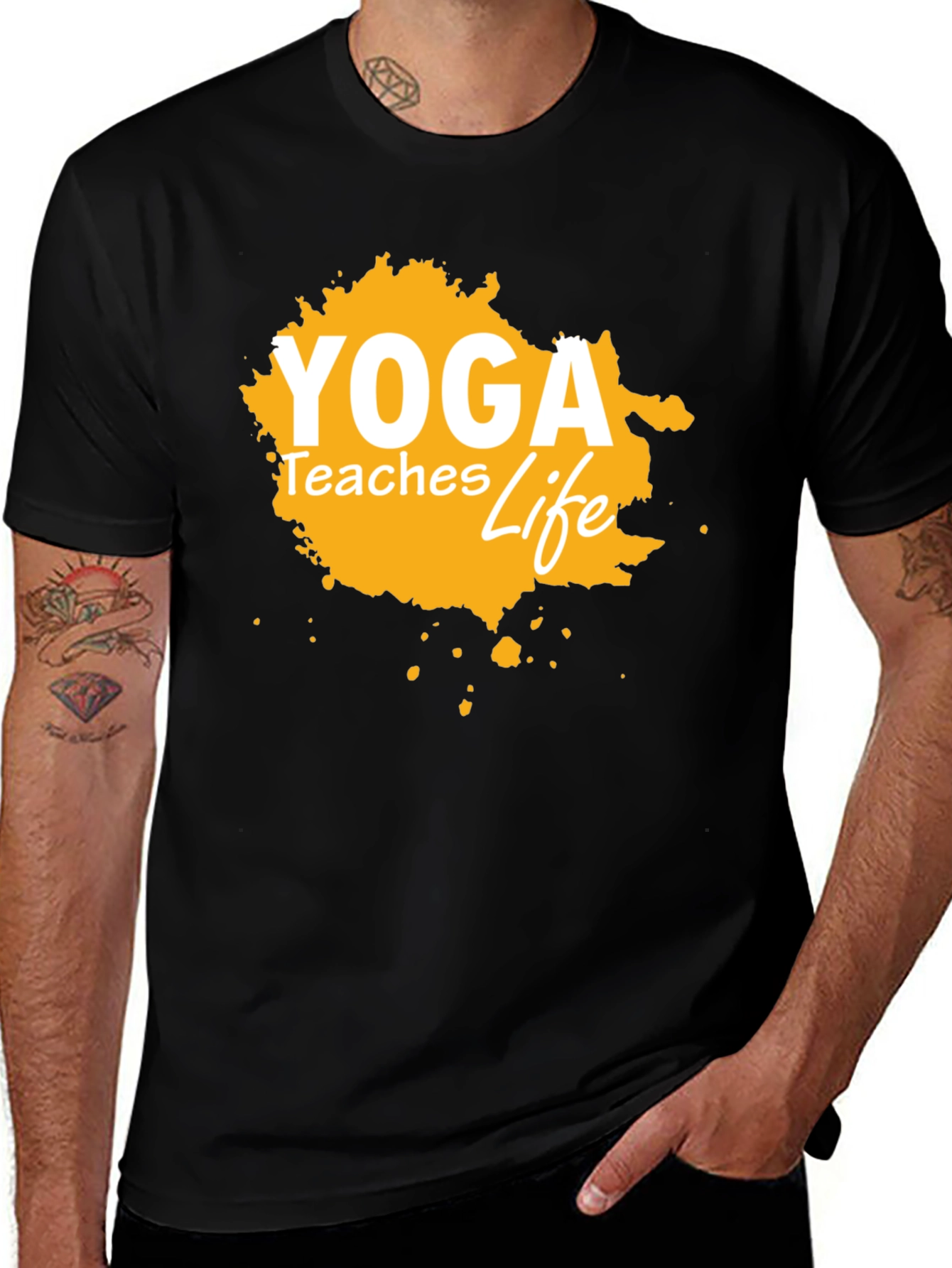Variant 30 of Yoga Teaches Life Graphic Tee