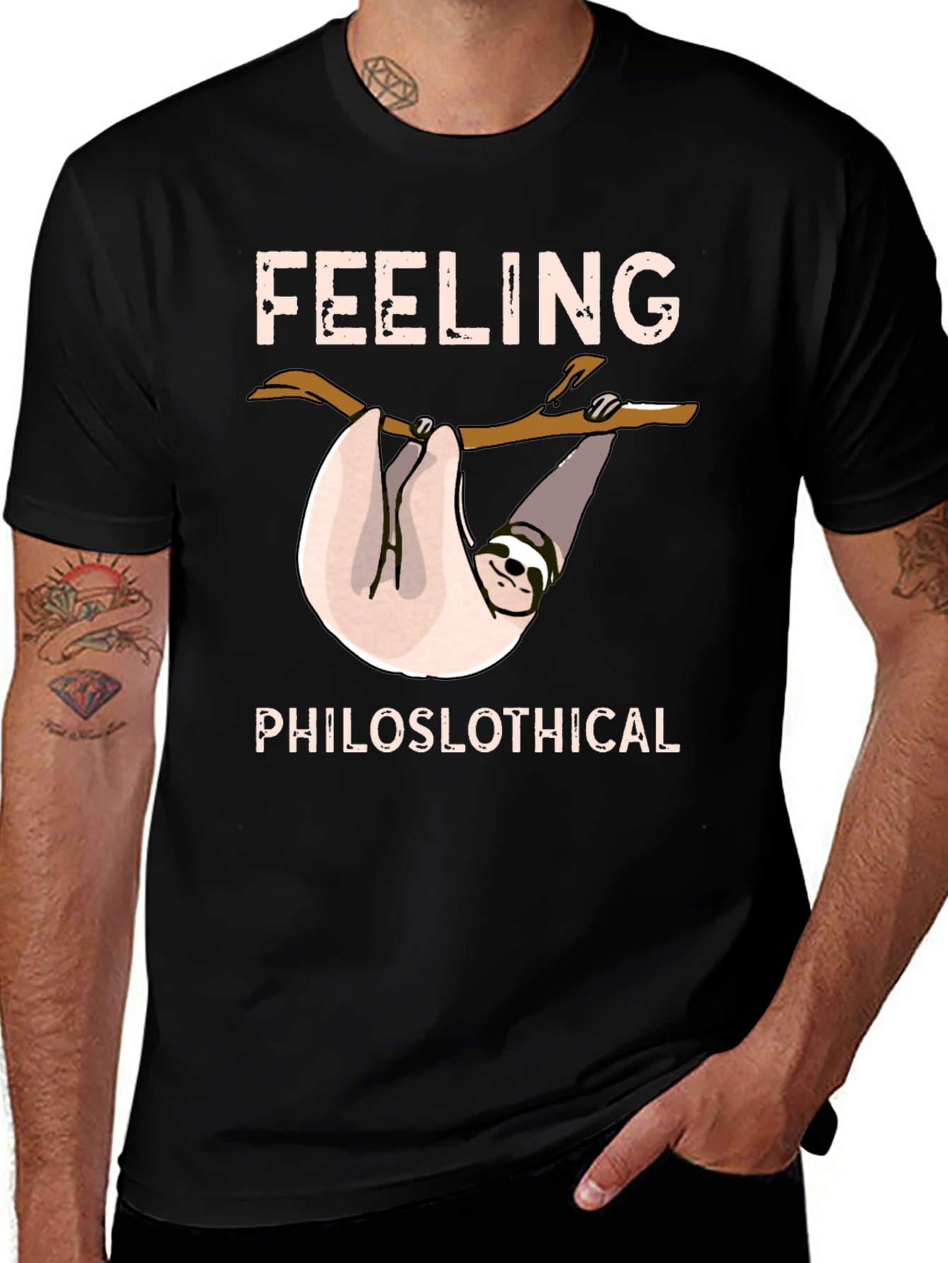 Variant 14 of Feeling Philoslothical Sloth Graphic Tee