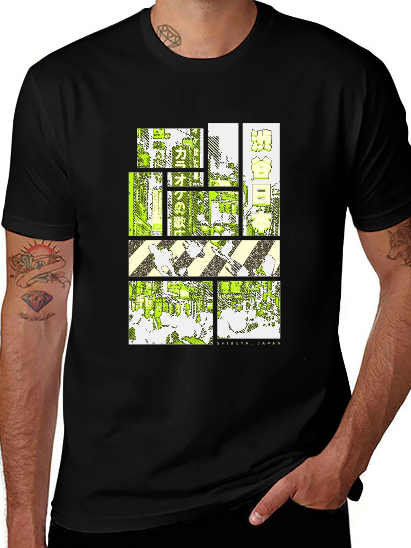 Variant 29 of Retro Shibuya Japan T-Shirt - Urban Style
