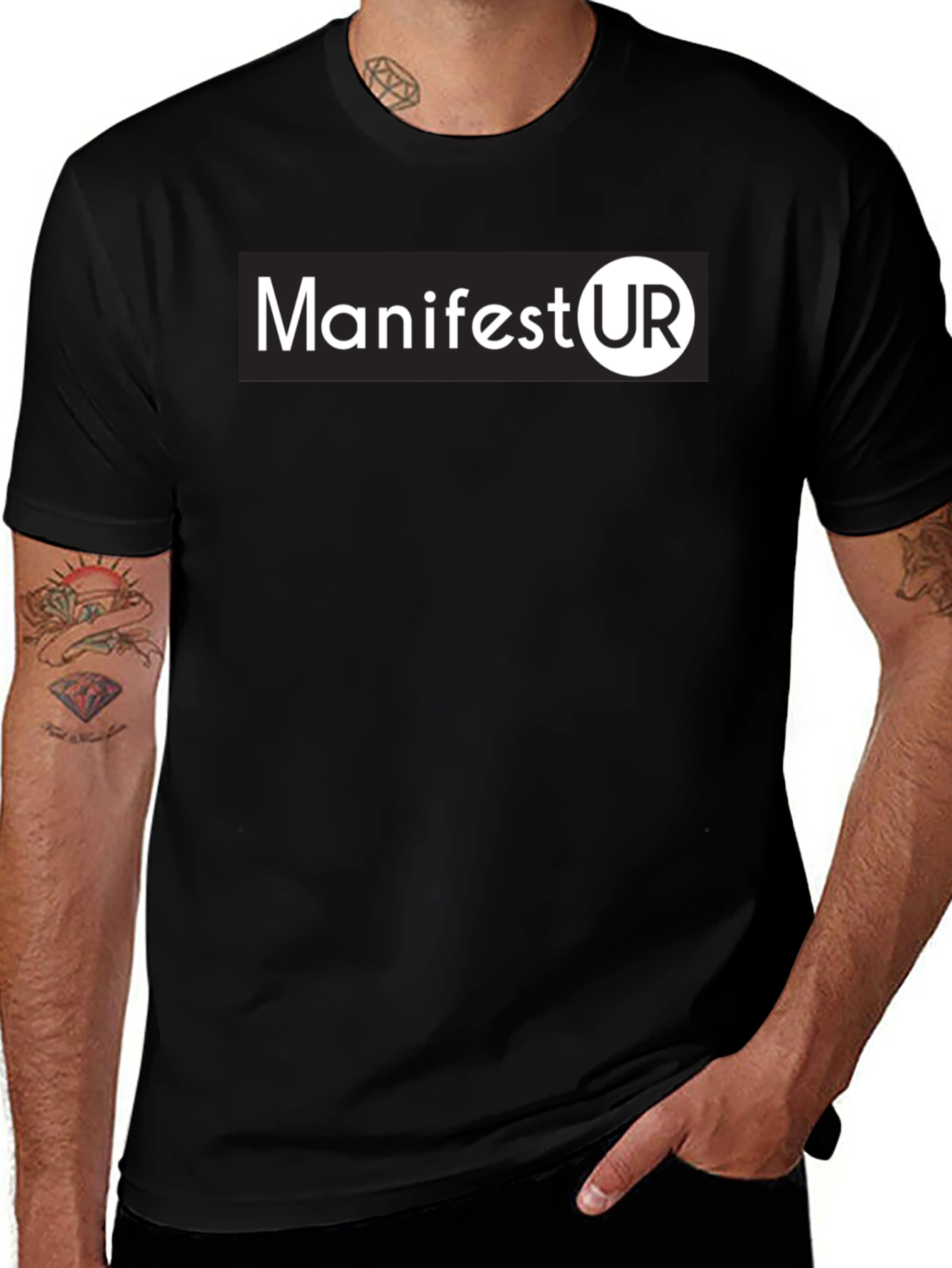Variant 27 of Manifest UR Graphic Tee - Black