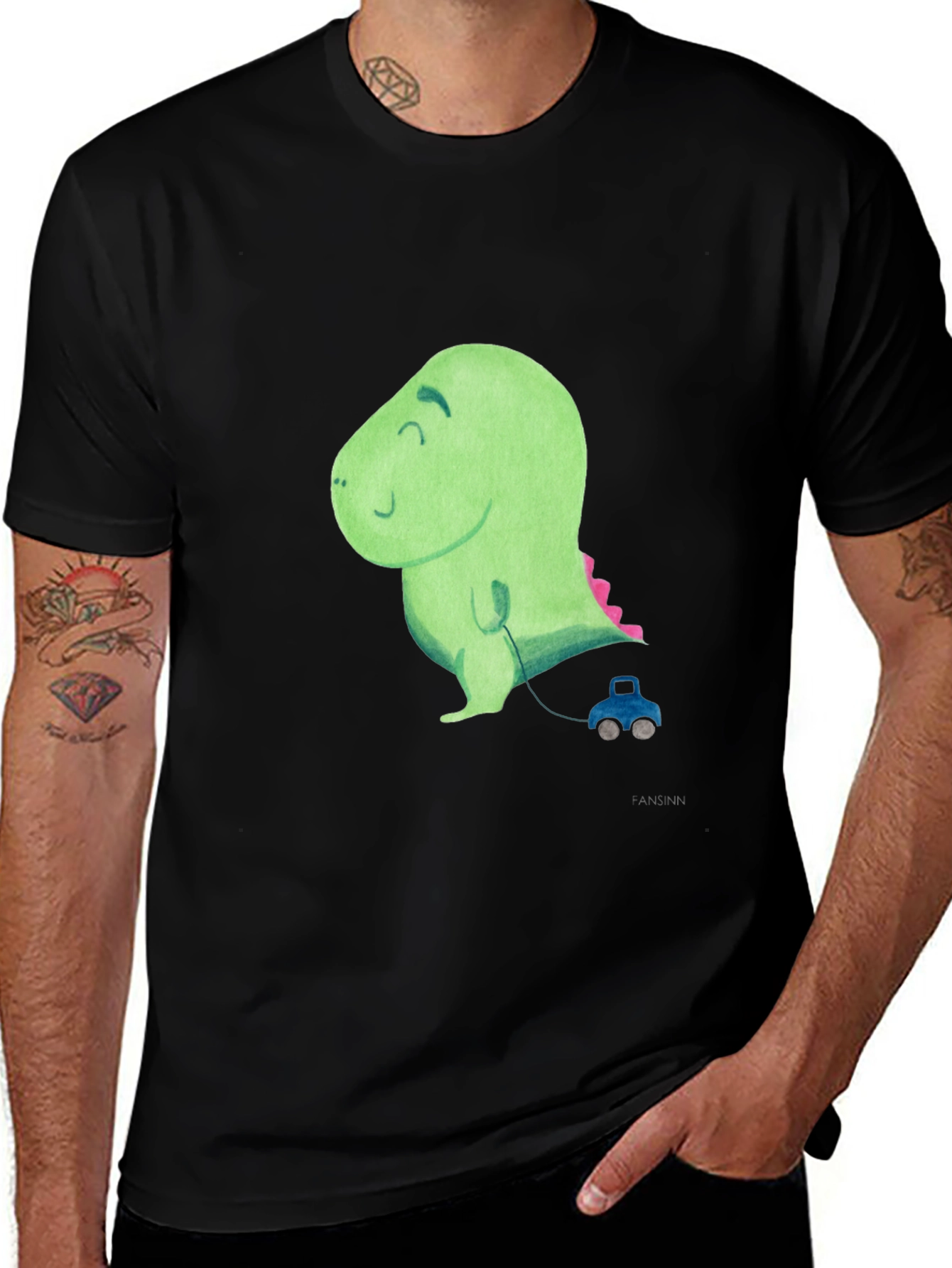 Variant 17 of Cute Dinosaur Toy Car T-Shirt