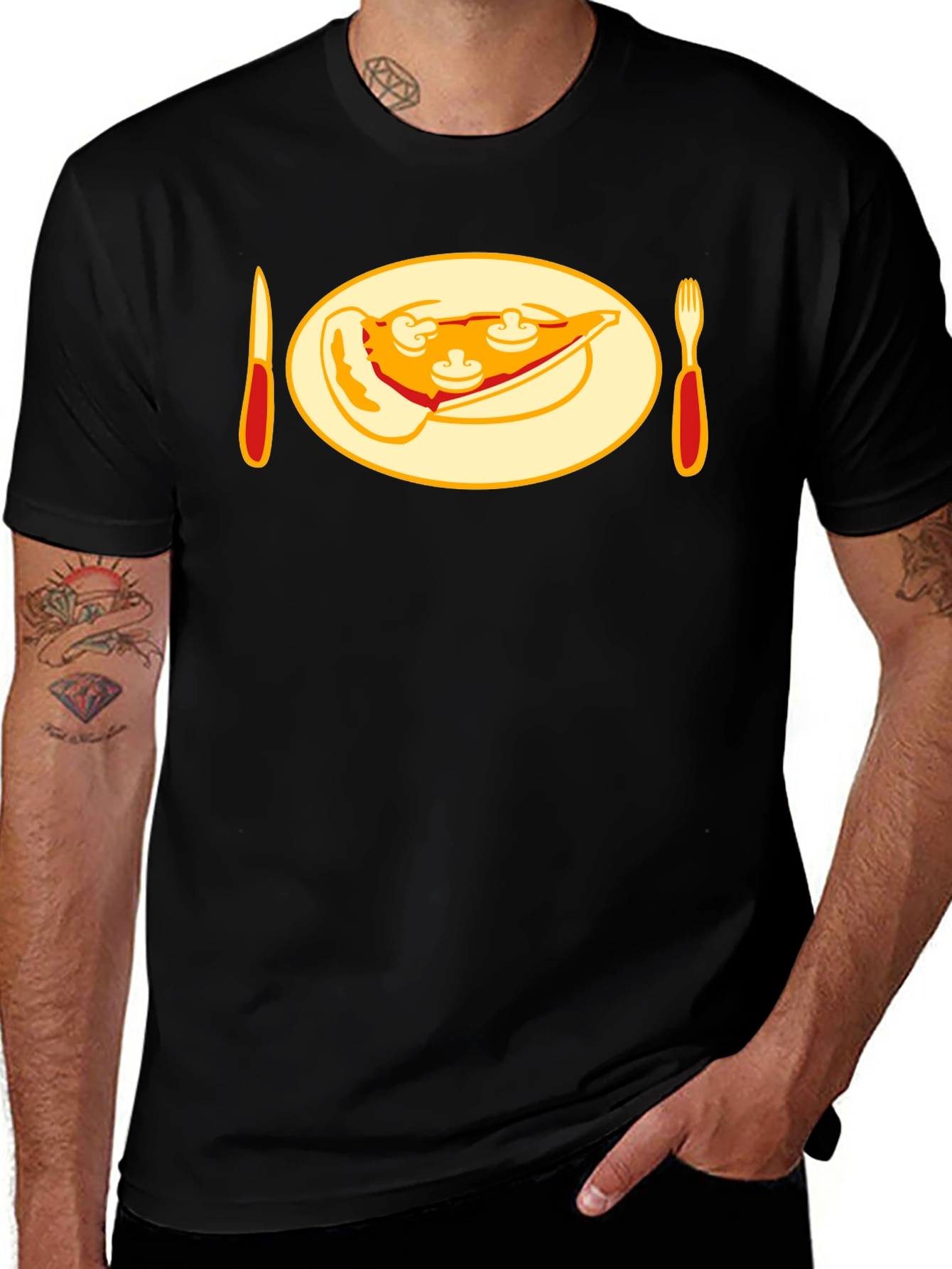 Variant 2 of Pizza Slice Graphic Tee - Foodie T-Shirt