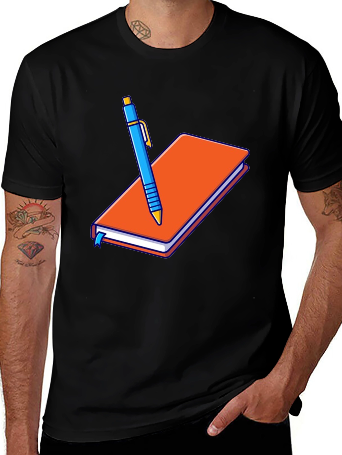 Variant 24 of Notebook and Pen Graphic T-Shirt