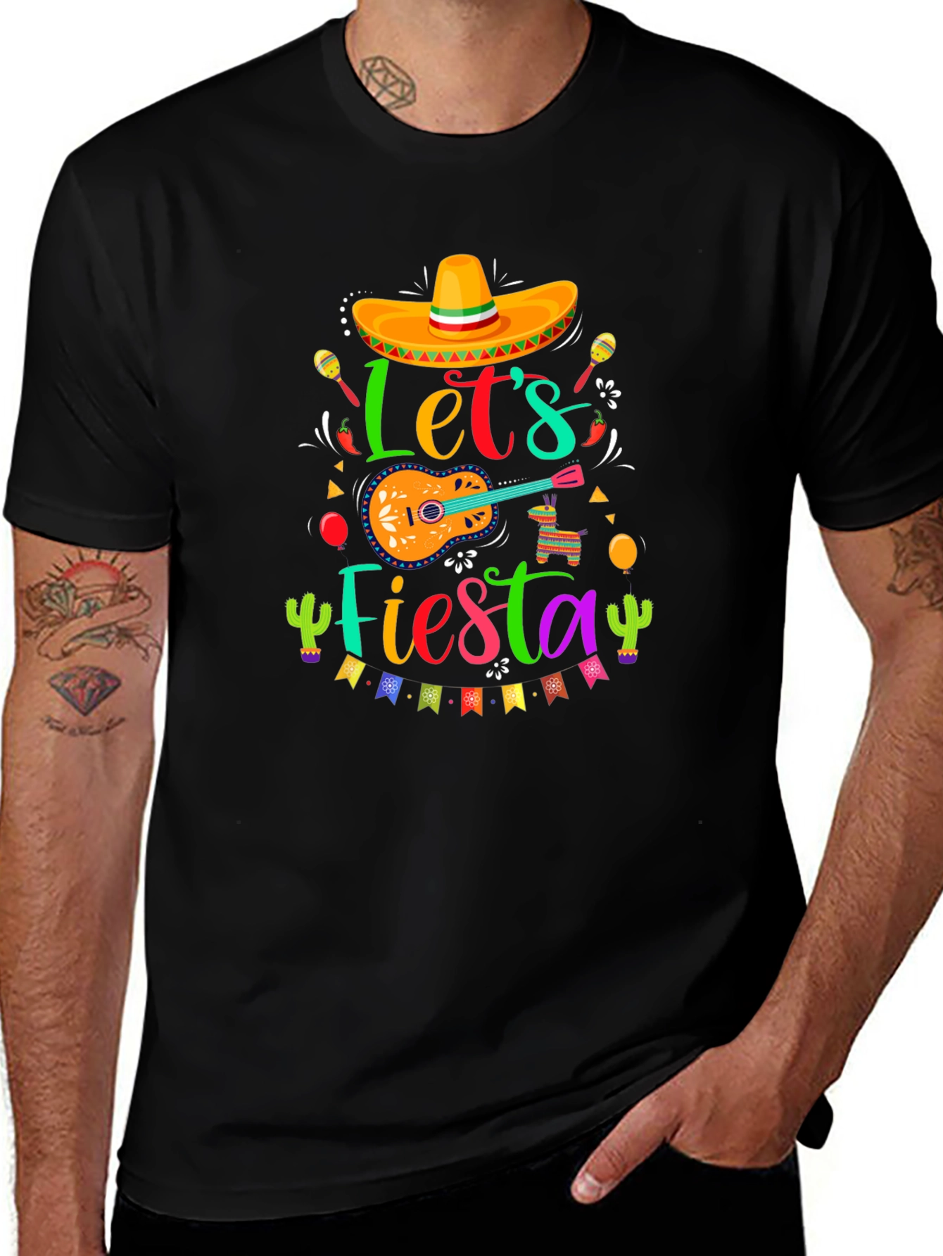 Let's Fiesta Graphic Tee - Cinco de Mayo