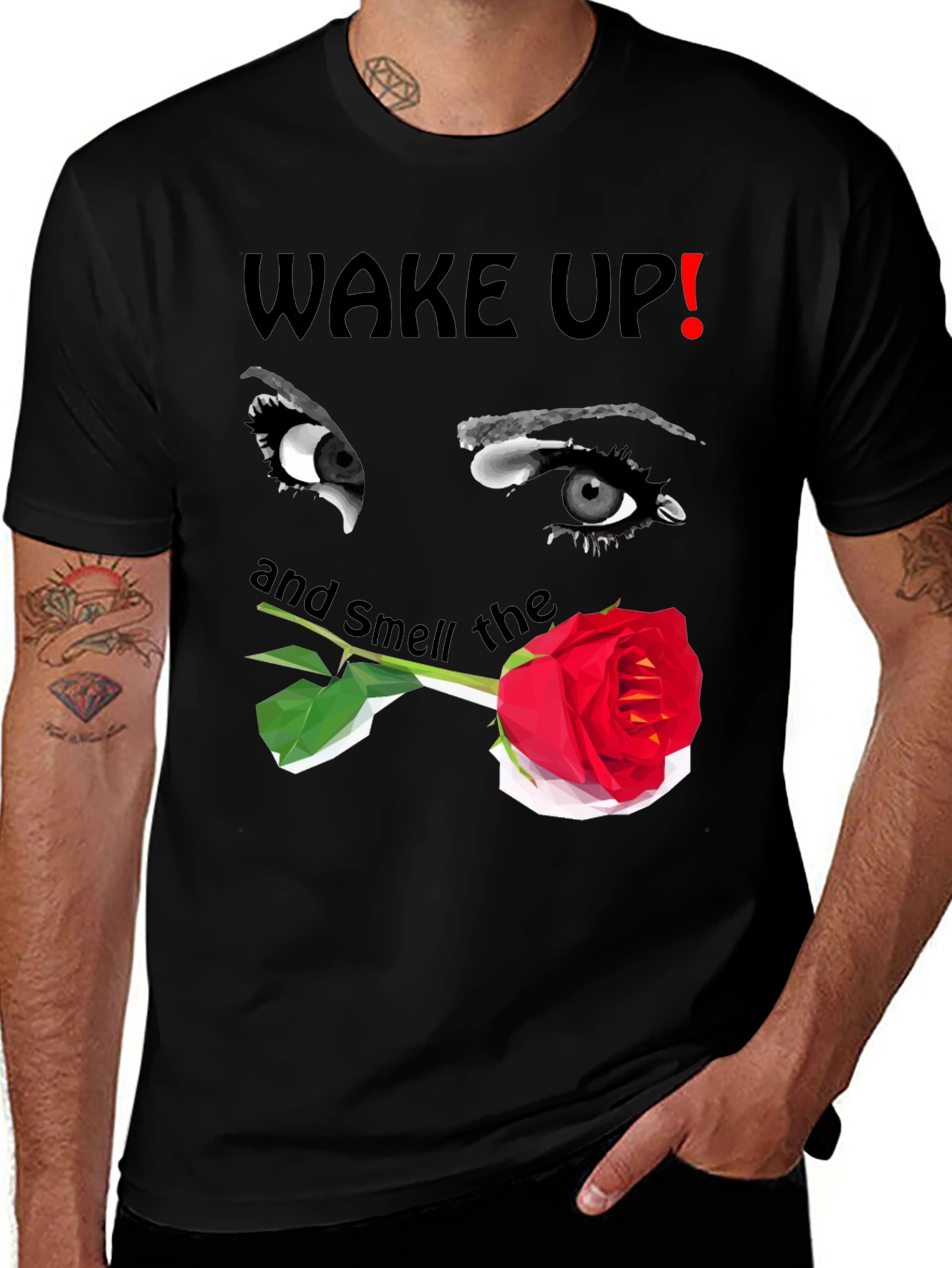 Variant 29 of Wake Up Rose Graphic T-Shirt
