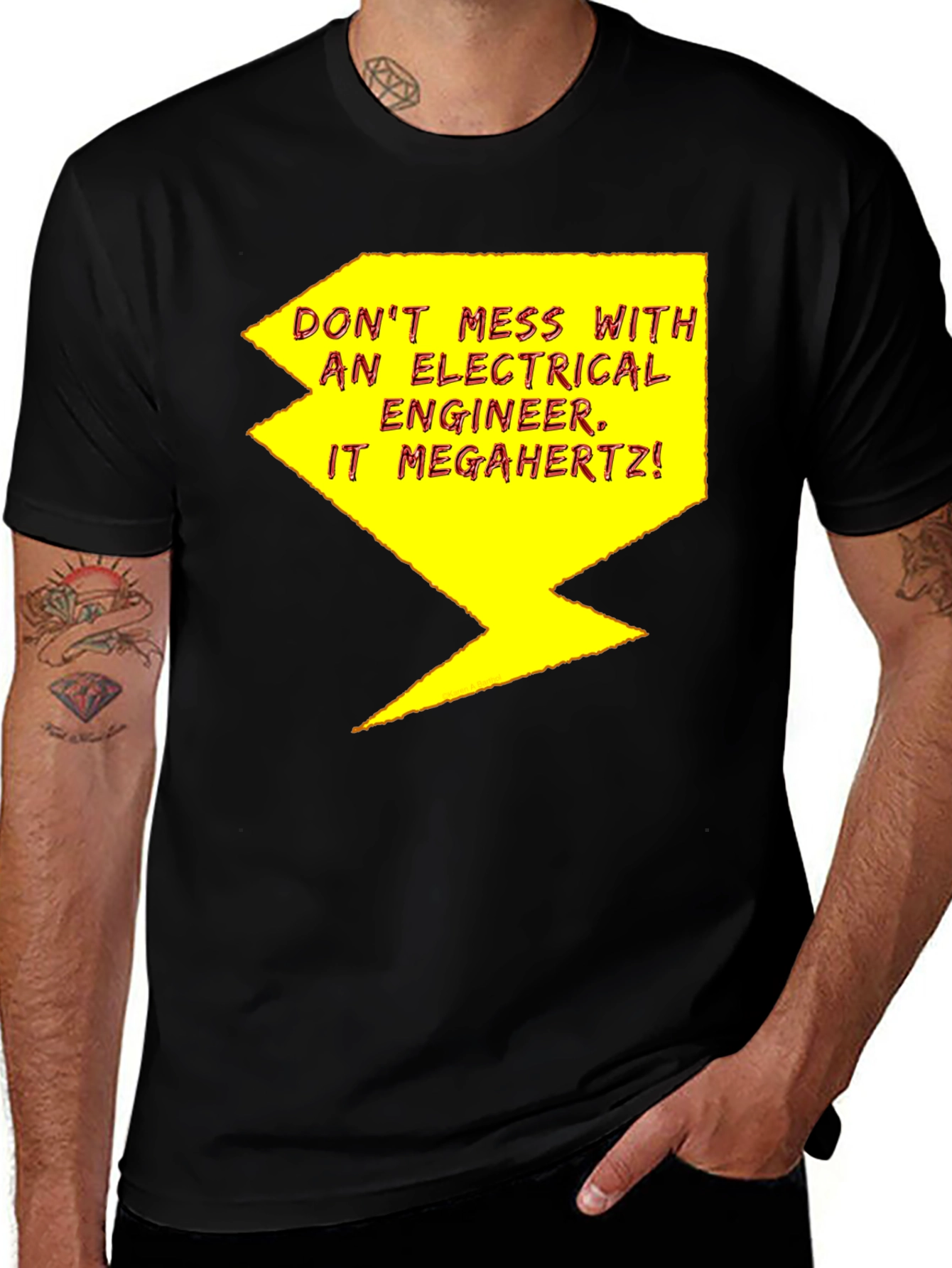 Variant 15 of Electrical Engineer Humor Graphic T-Shirt