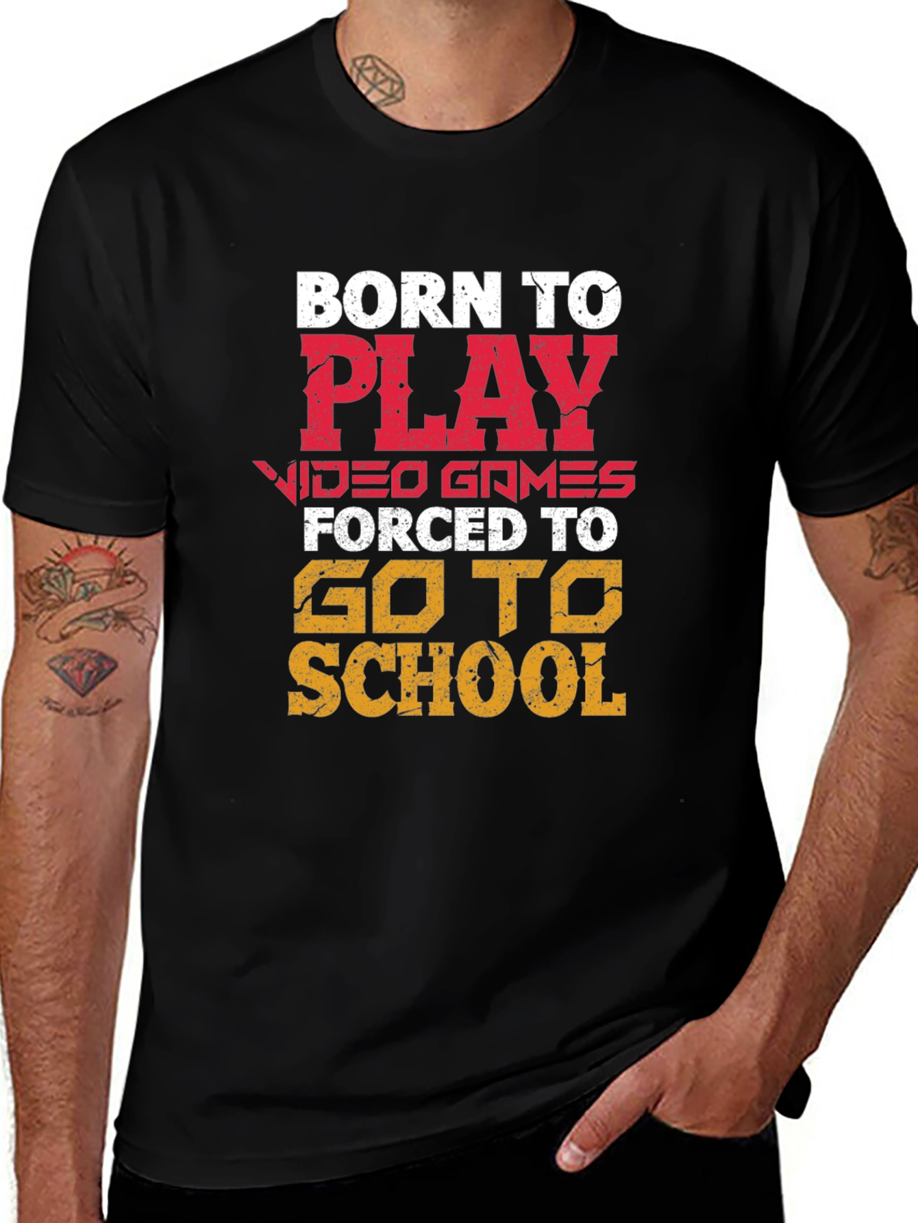 Born To Play Video Games Graphic Tee