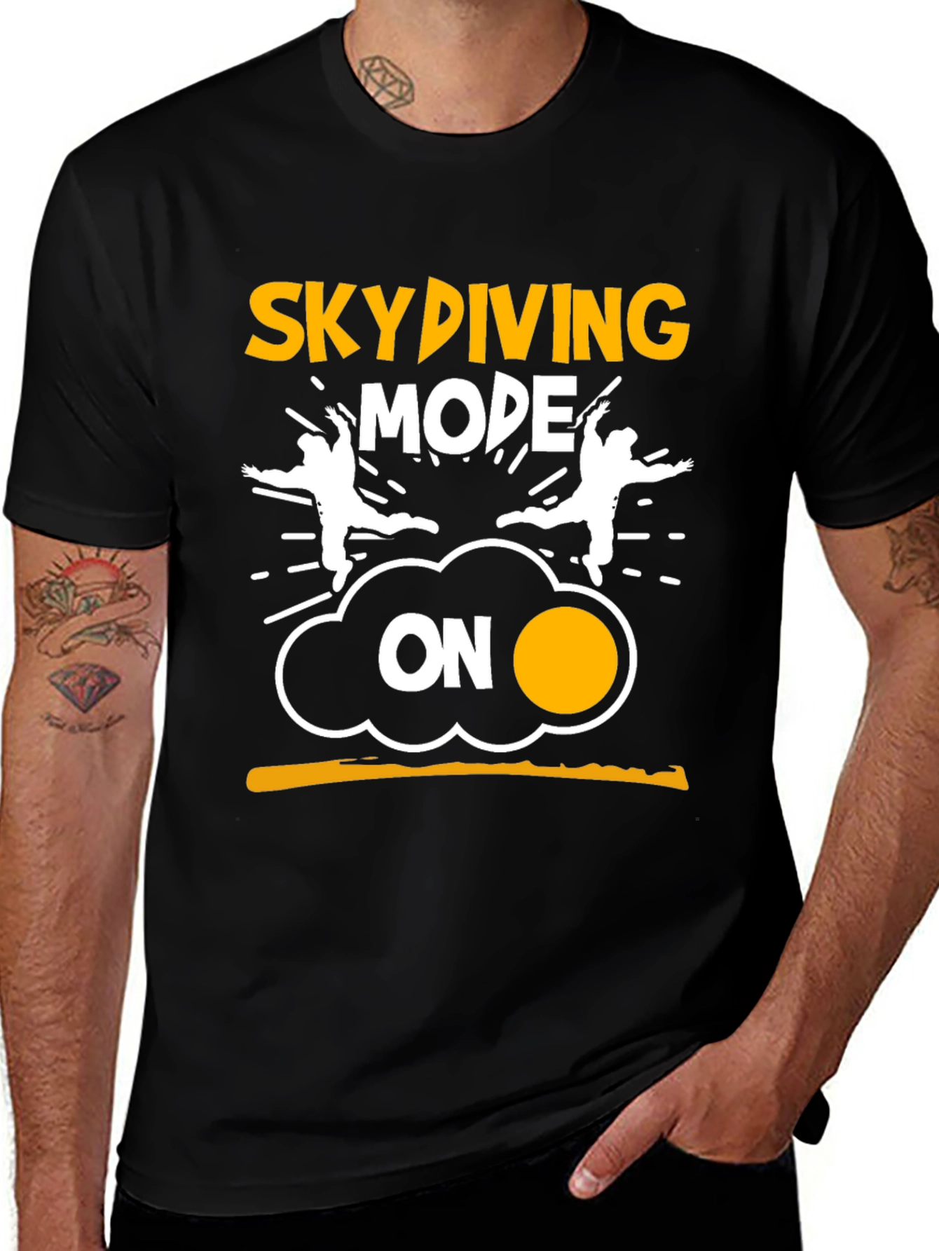 Variant 21 of Skydiving Mode On Graphic Tee
