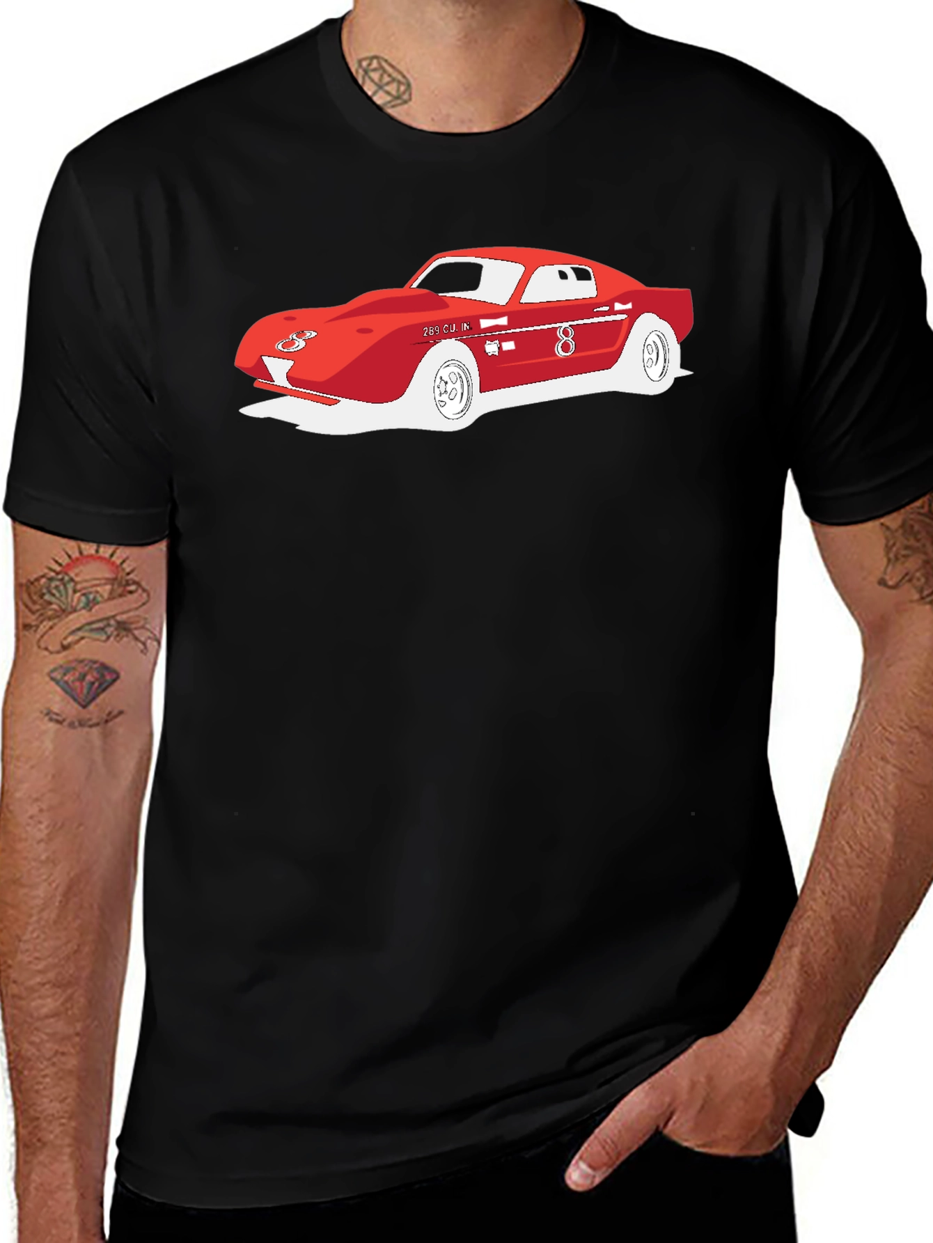 Variant 13 of Retro Race Car Graphic T-Shirt