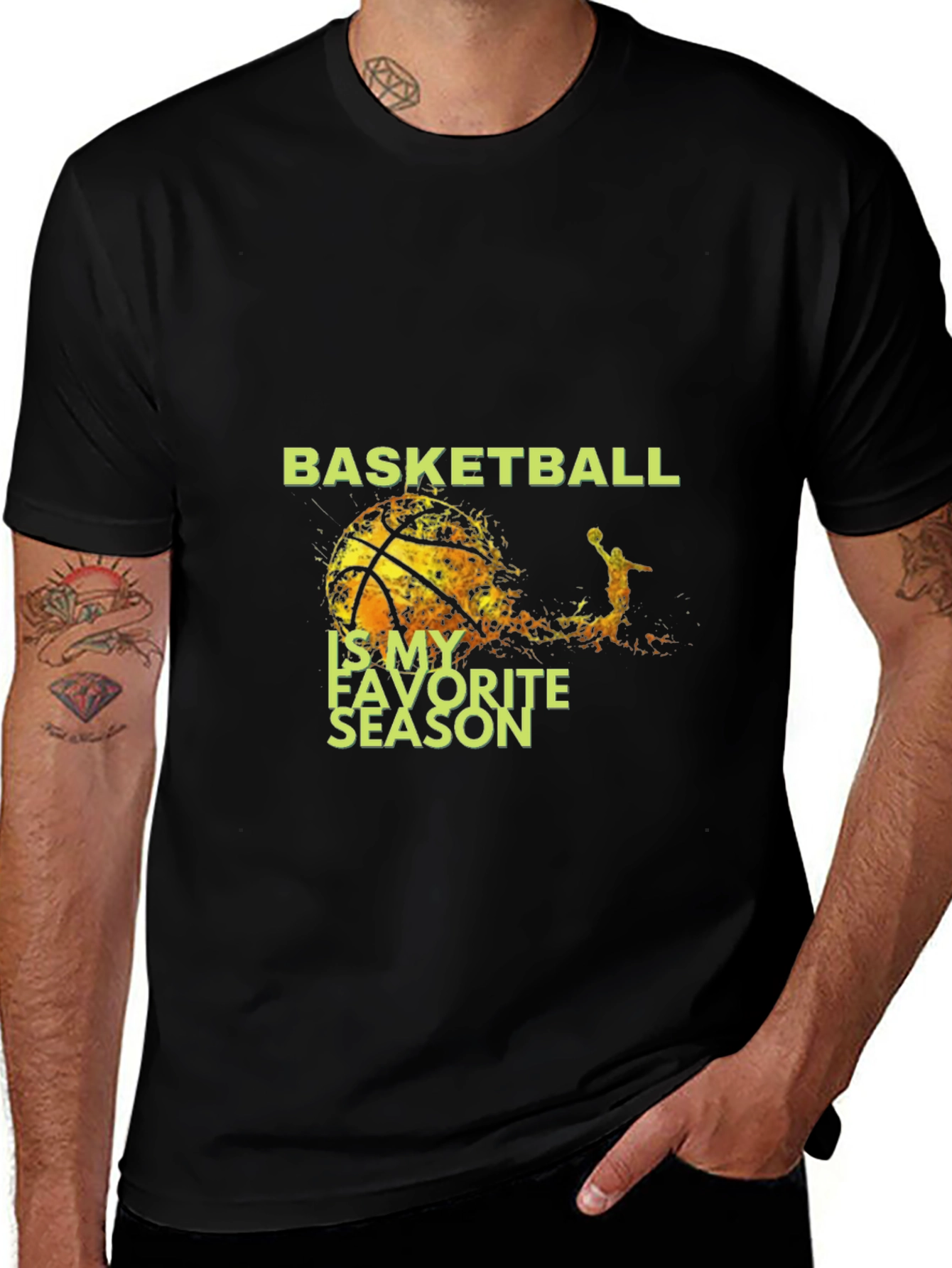 Variant 22 of Basketball Favorite Season Graphic Tee