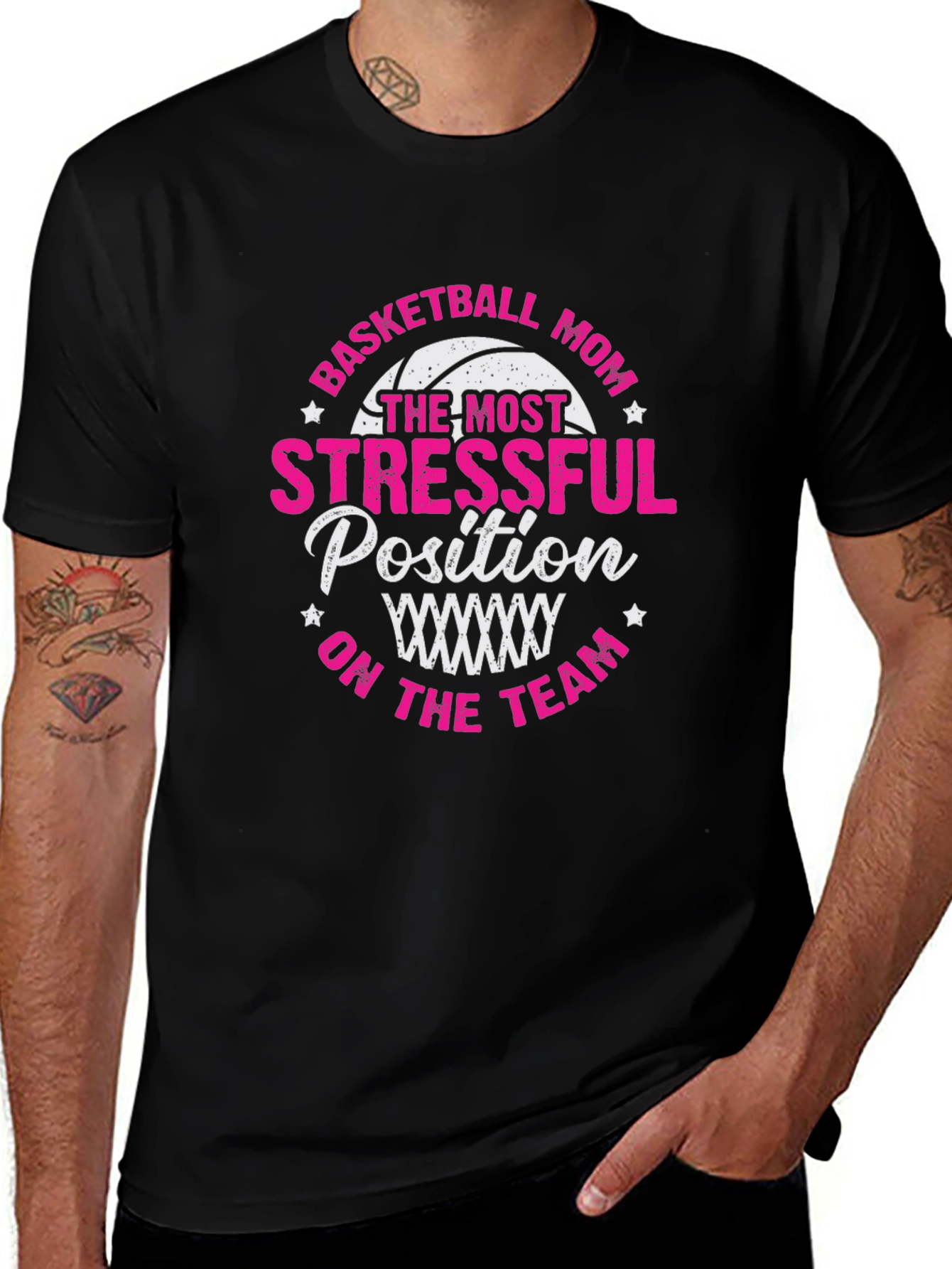 Basketball Mom Graphic T-Shirt