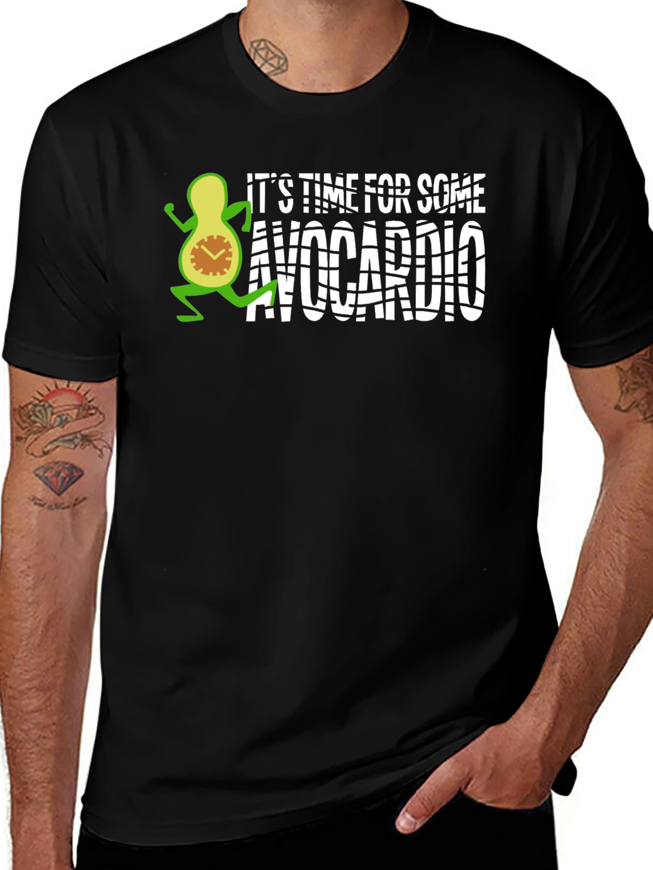 Variant 16 of Avocardio Funny Workout T-Shirt