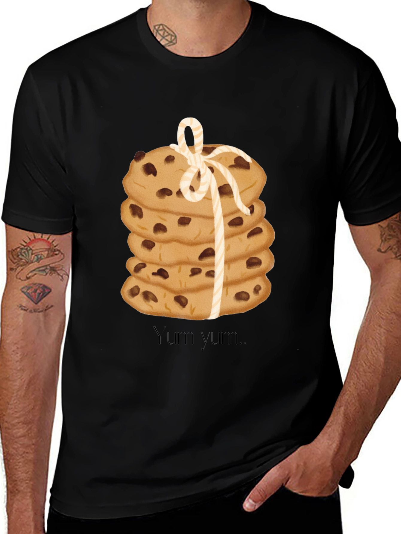 Cookie Stack Graphic T-Shirt - Yum Yum!
