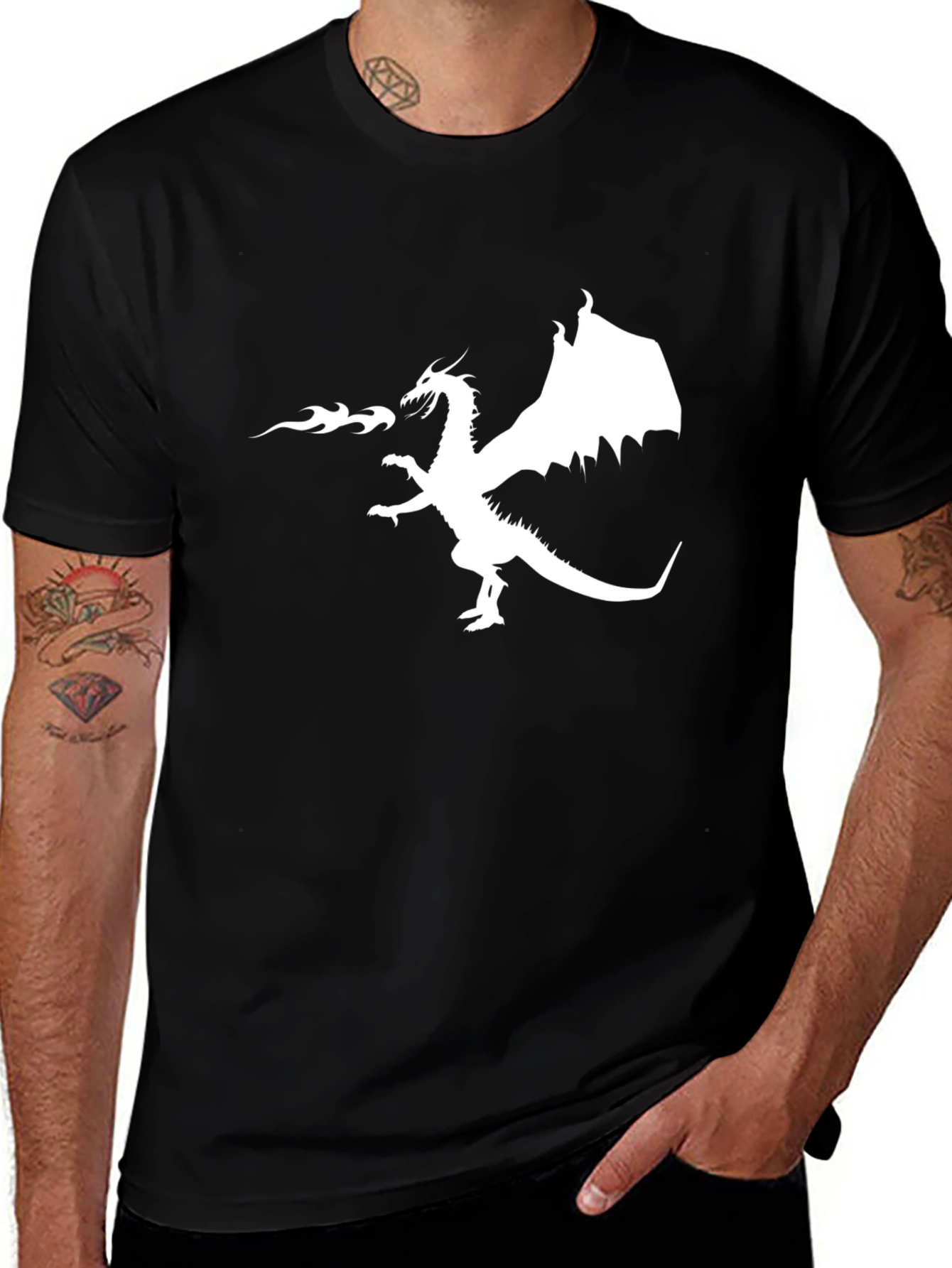 Variant 29 of Dragon Fire T-Shirt - Graphic Tee