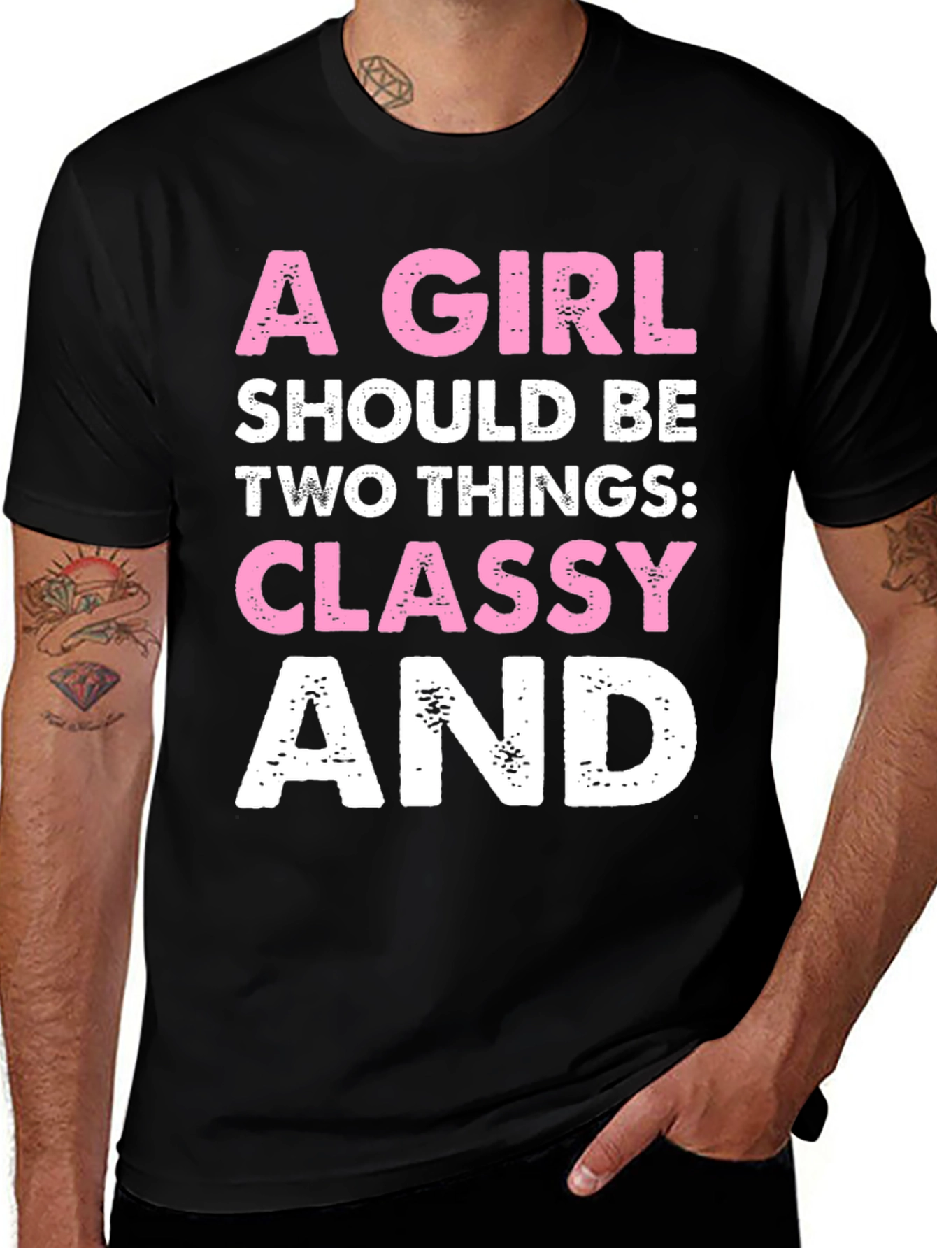 Variant 12 of Classy Tee: A Girl Should Be Two Things