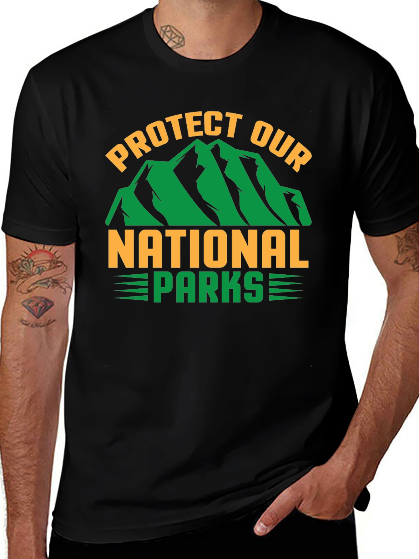 Variant 12 of Protect Our National Parks Graphic Tee - Black