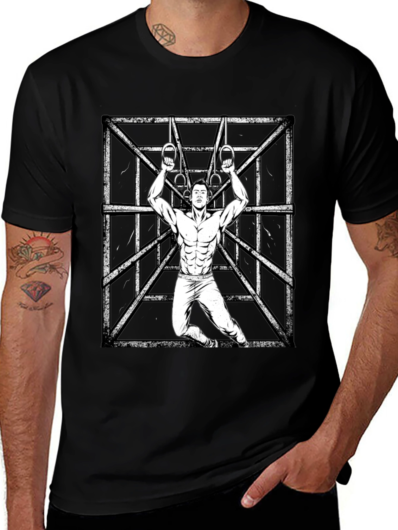 Variant 29 of Gymnast Rings Graphic T-Shirt