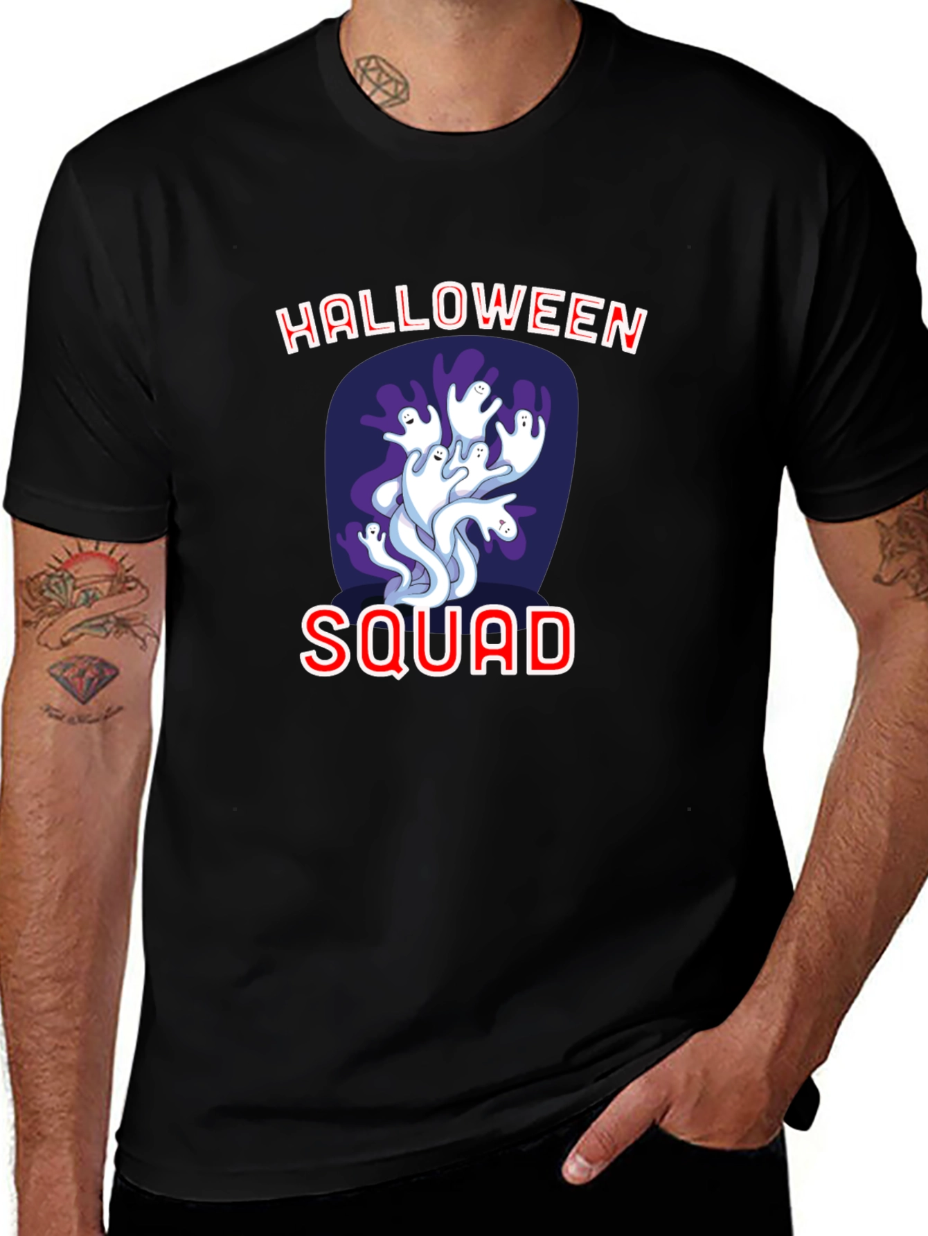 Variant 23 of Halloween Squad Black T-Shirt