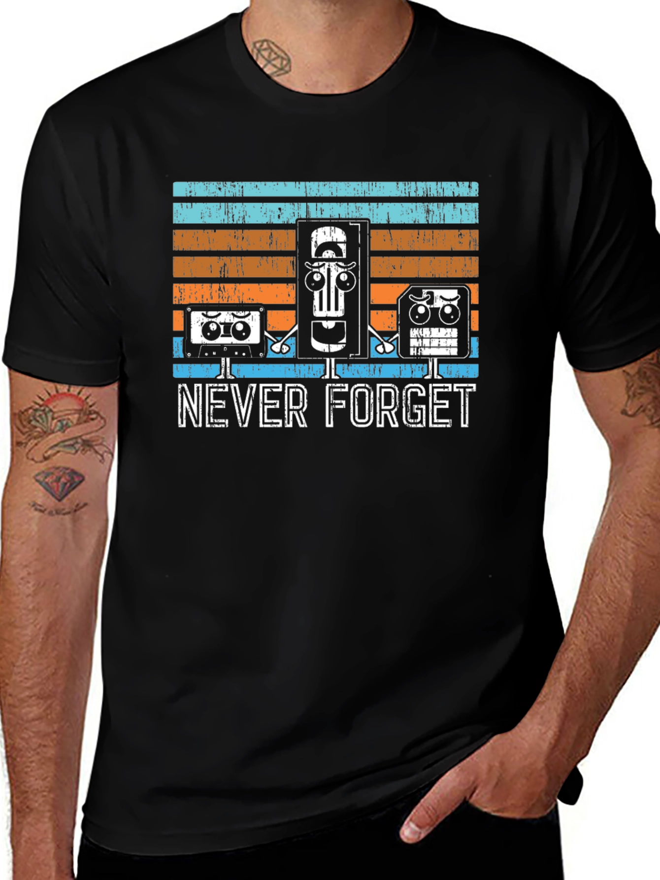 Variant 2 of Never Forget Retro Tech T-Shirt