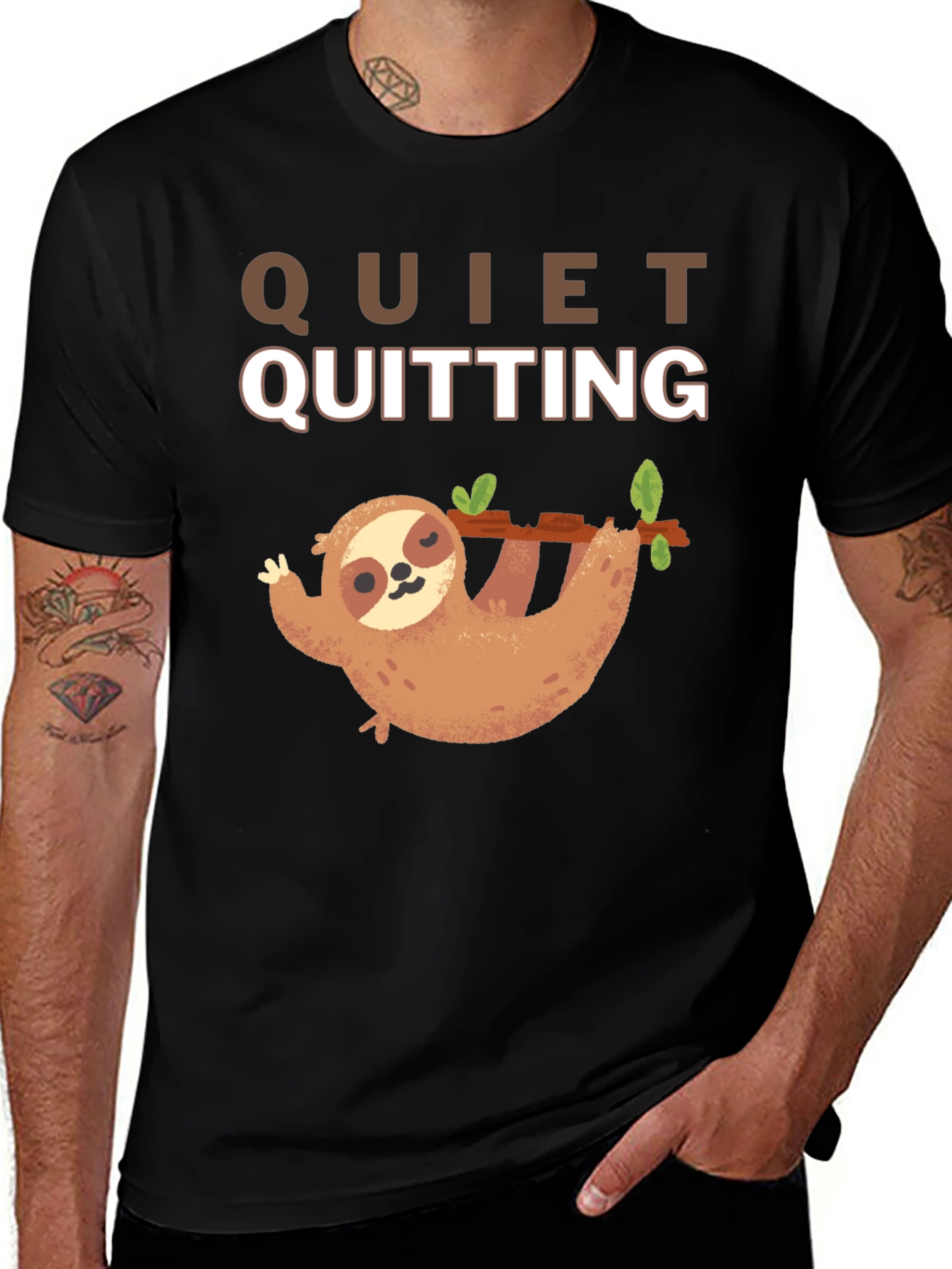 Variant 30 of Quiet Quitting Sloth T-Shirt