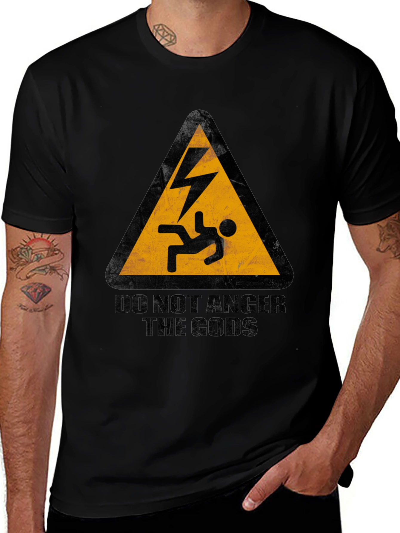 Variant 3 of High Voltage Danger T-Shirt - Black