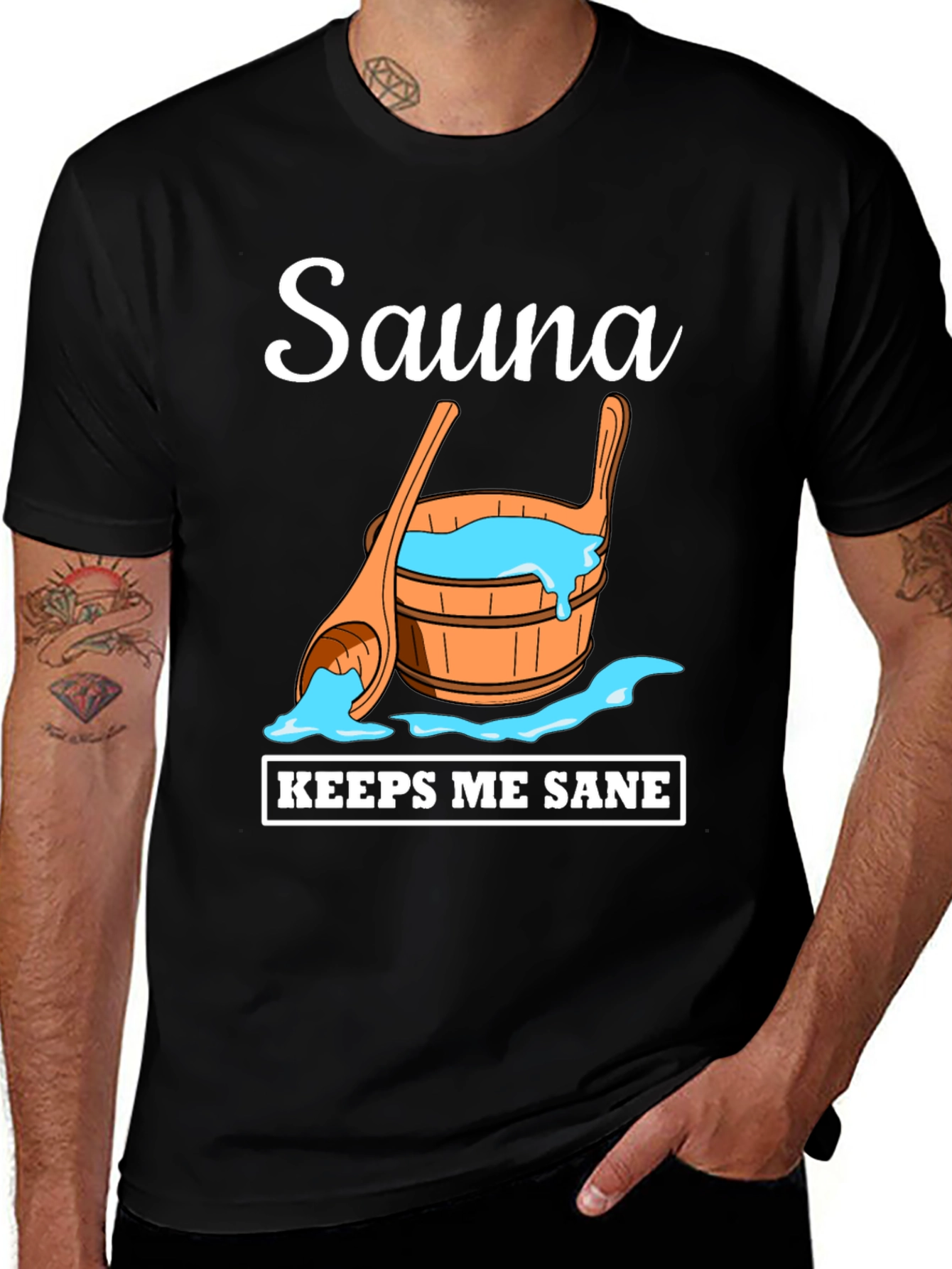 Variant 2 of Sauna Keeps Me Sane T-Shirt