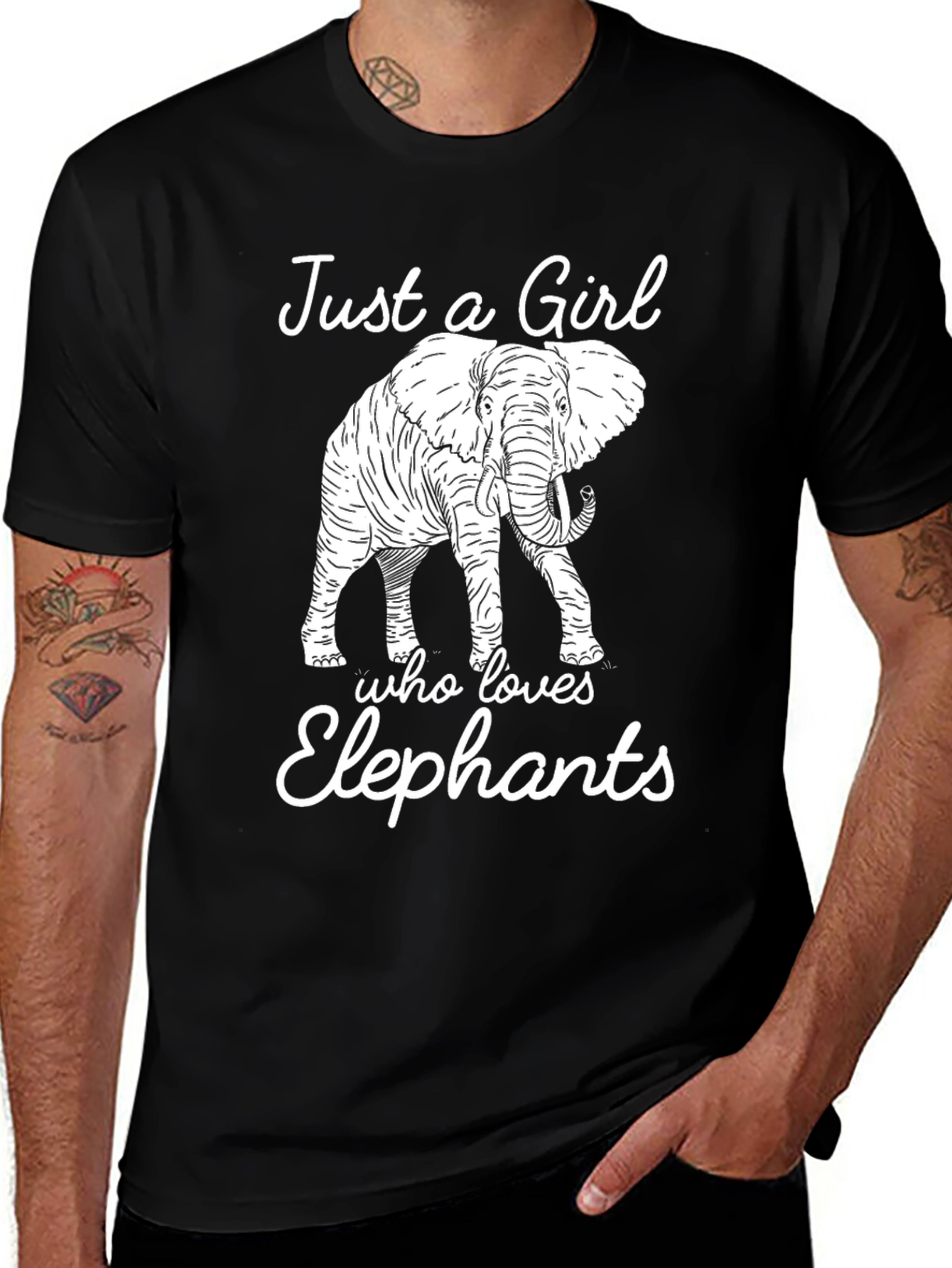Variant 29 of Just a Girl Who Loves Elephants T-Shirt