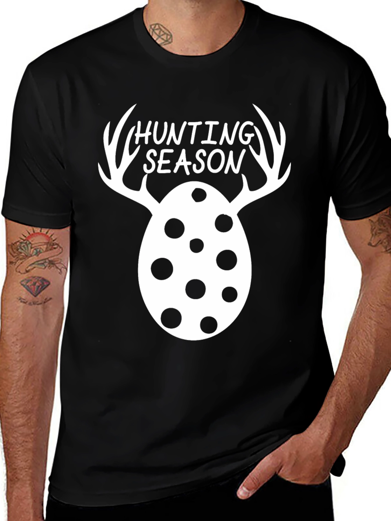 Hunting Season Egg Antler Graphic Tee