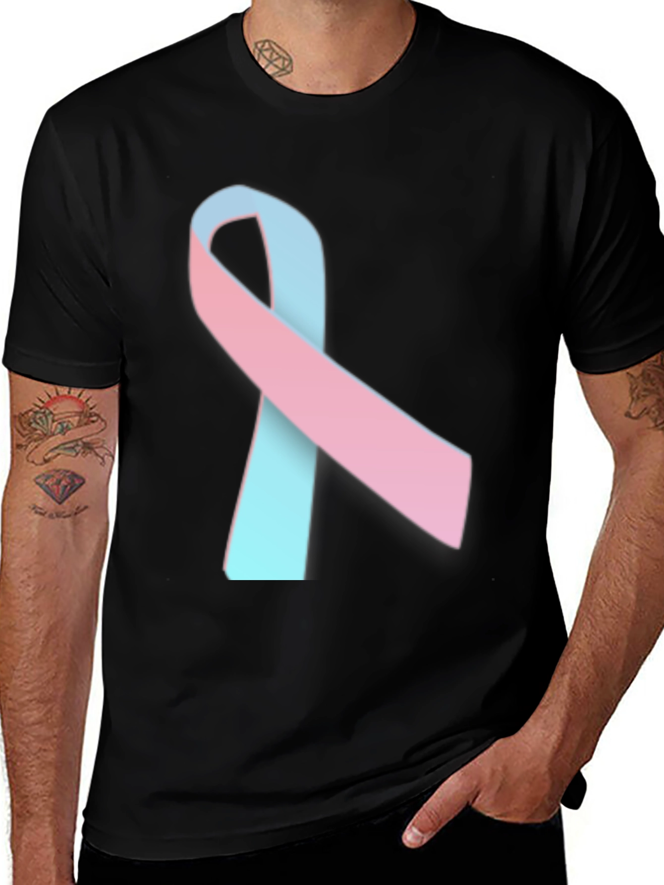 Transgender Pride Ribbon T-Shirt - Unisex