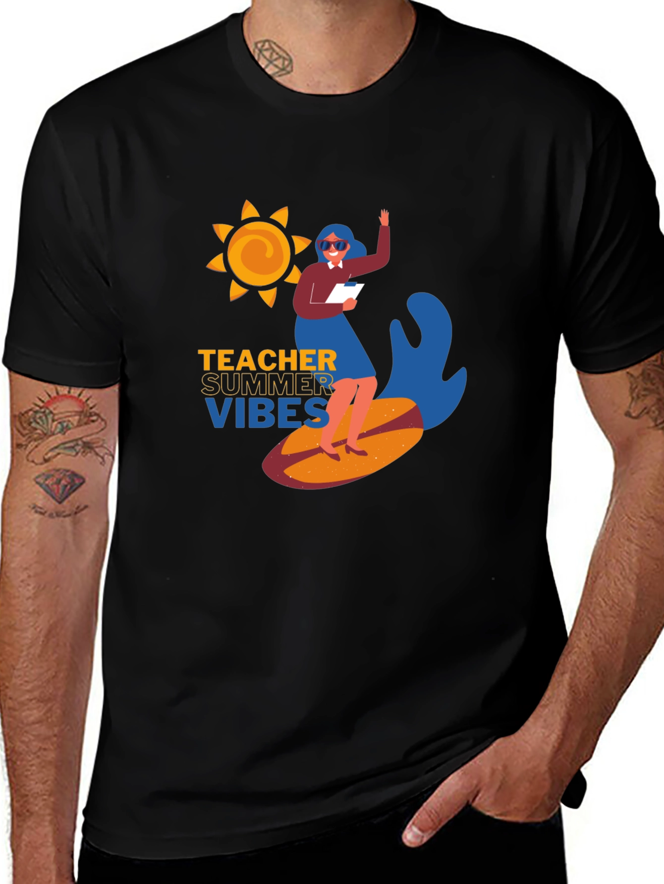 Variant 21 of Teacher Summer Vibes Graphic Tee